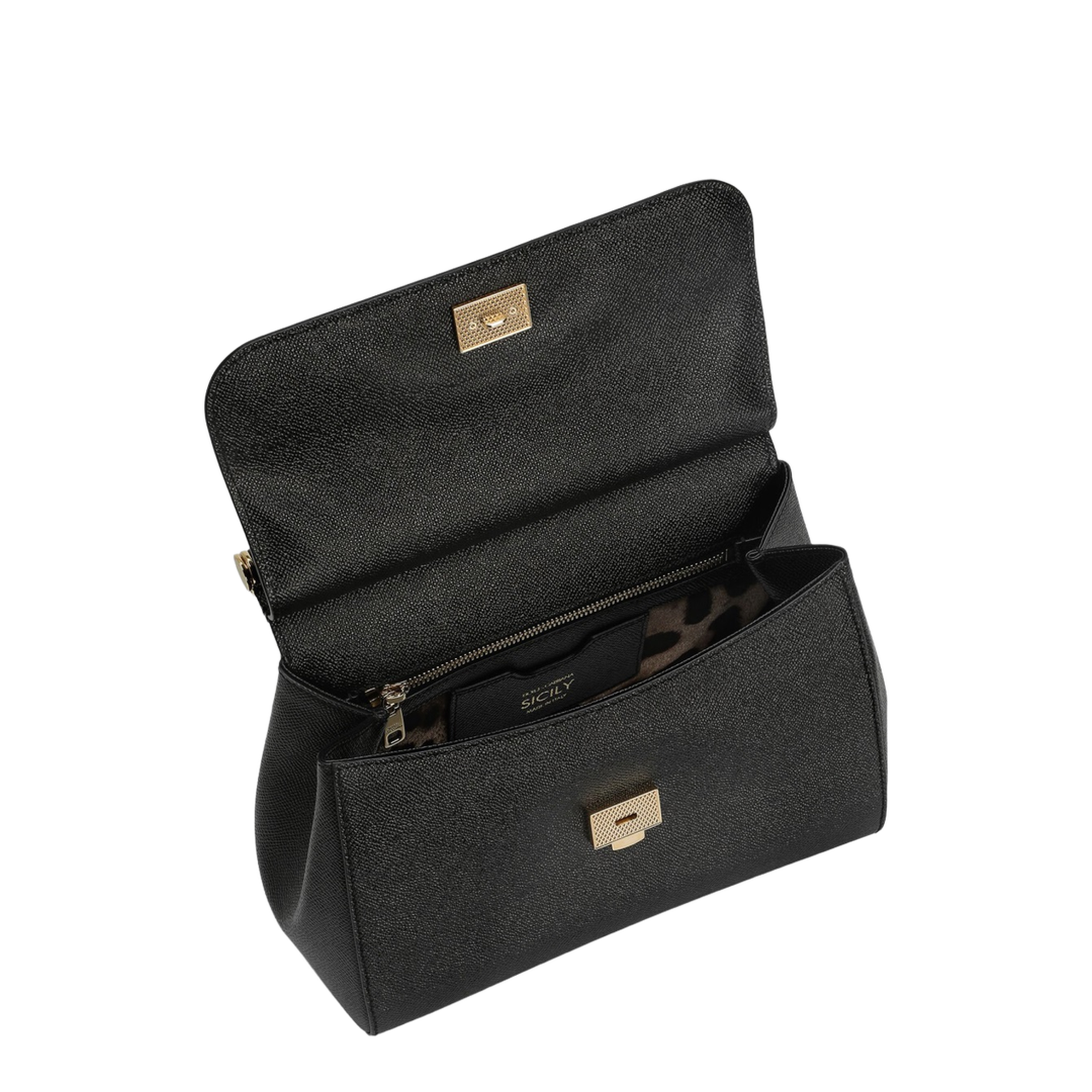 Large Sicily Handbag in Black - Image 6