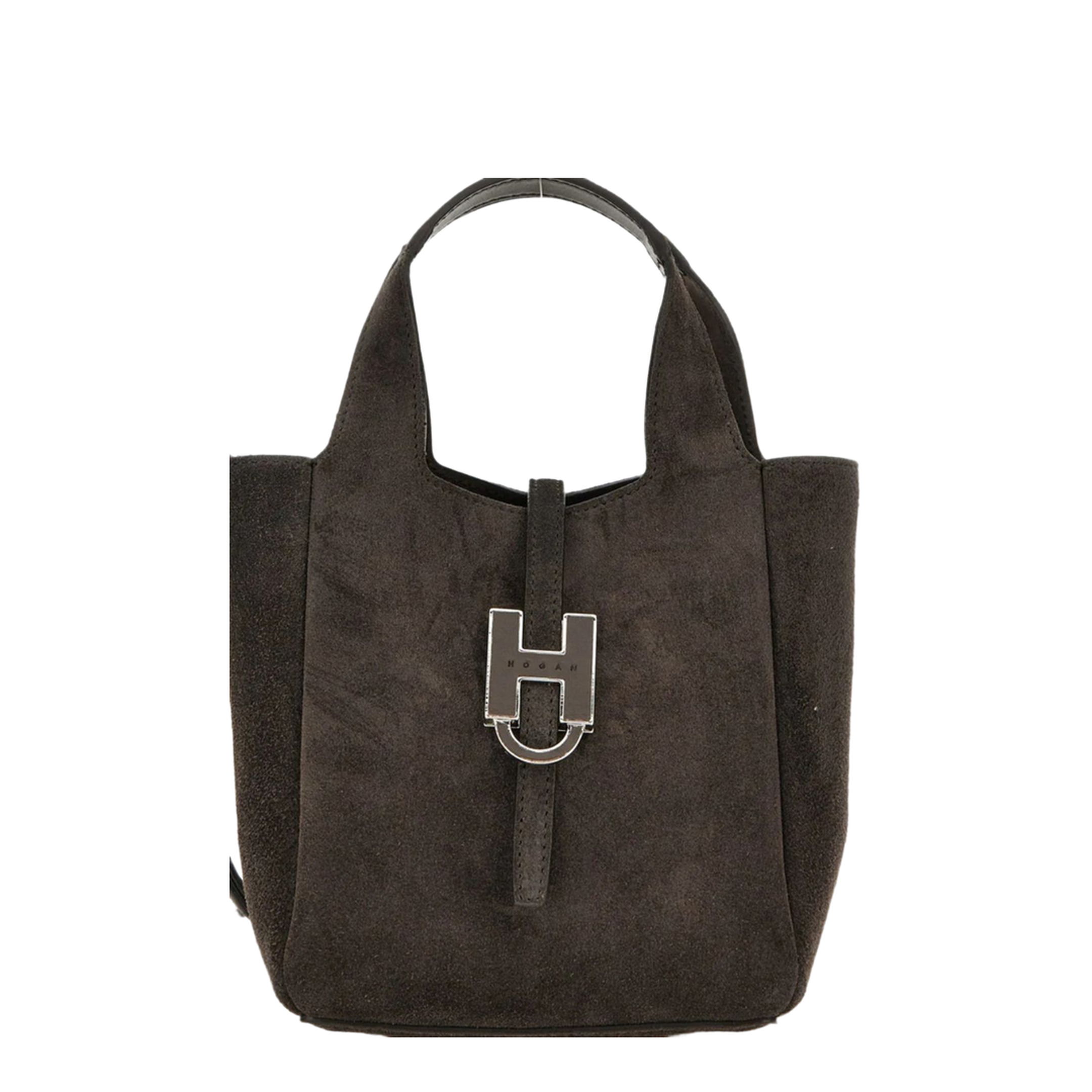 Trend Mini Suede Leather Shopping Bag - Brown - Image 2