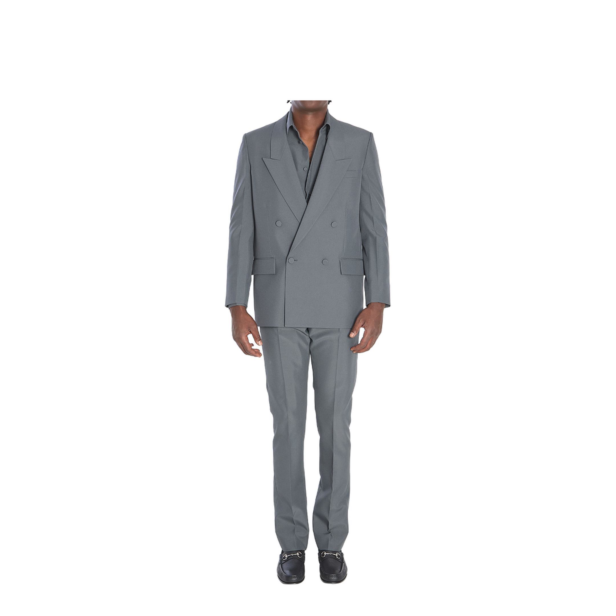 Double-breasted jacket in technical fabric - Image 5