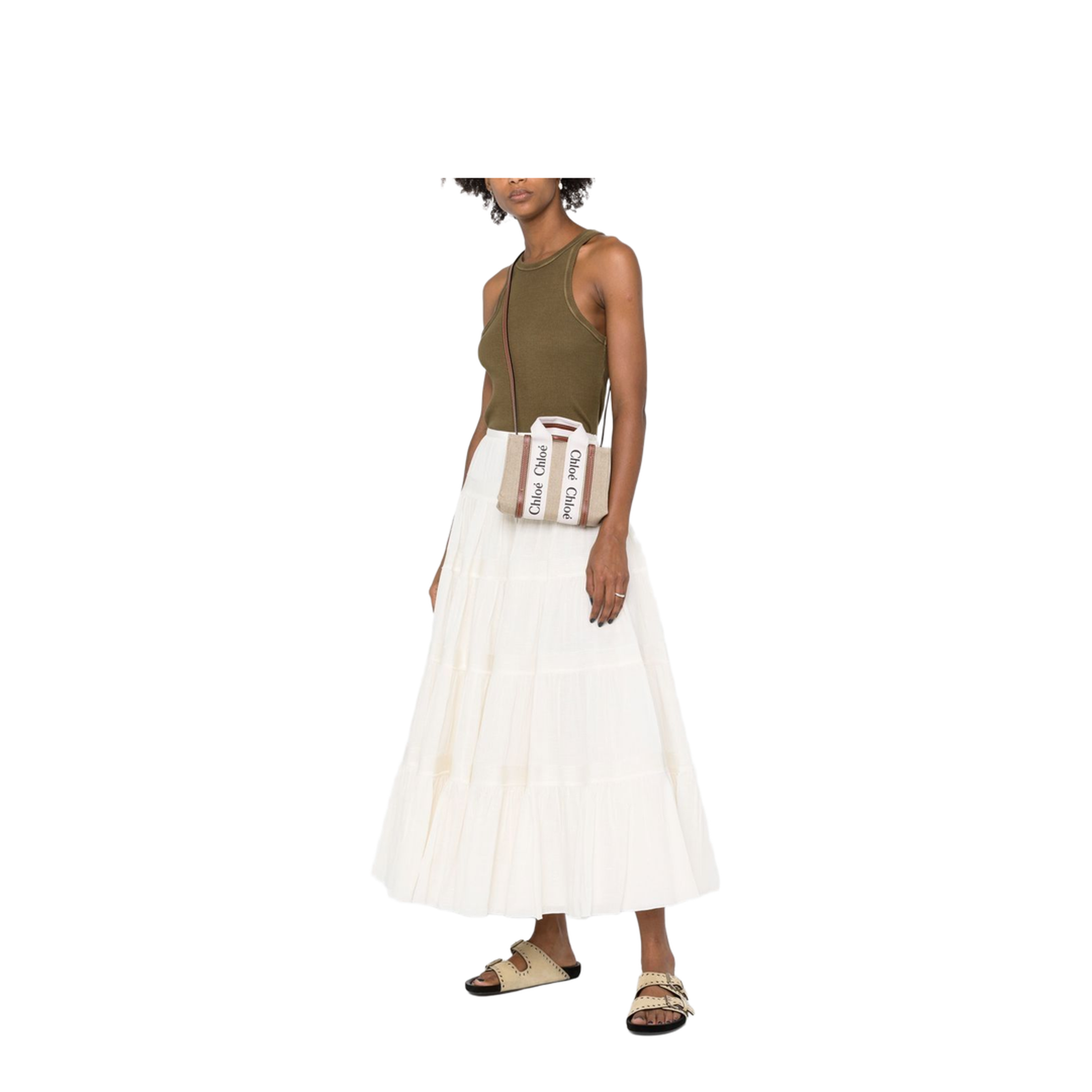 Mini Woody Tote Bag in Linen - Image 5