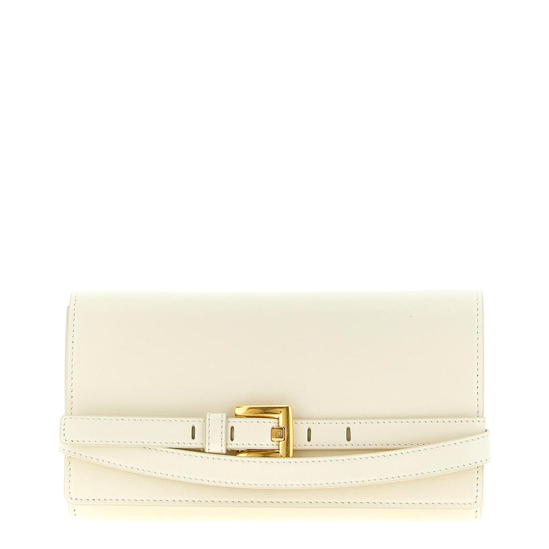 Crinkled Leather Wallet with Shuffle Chain - Image 1