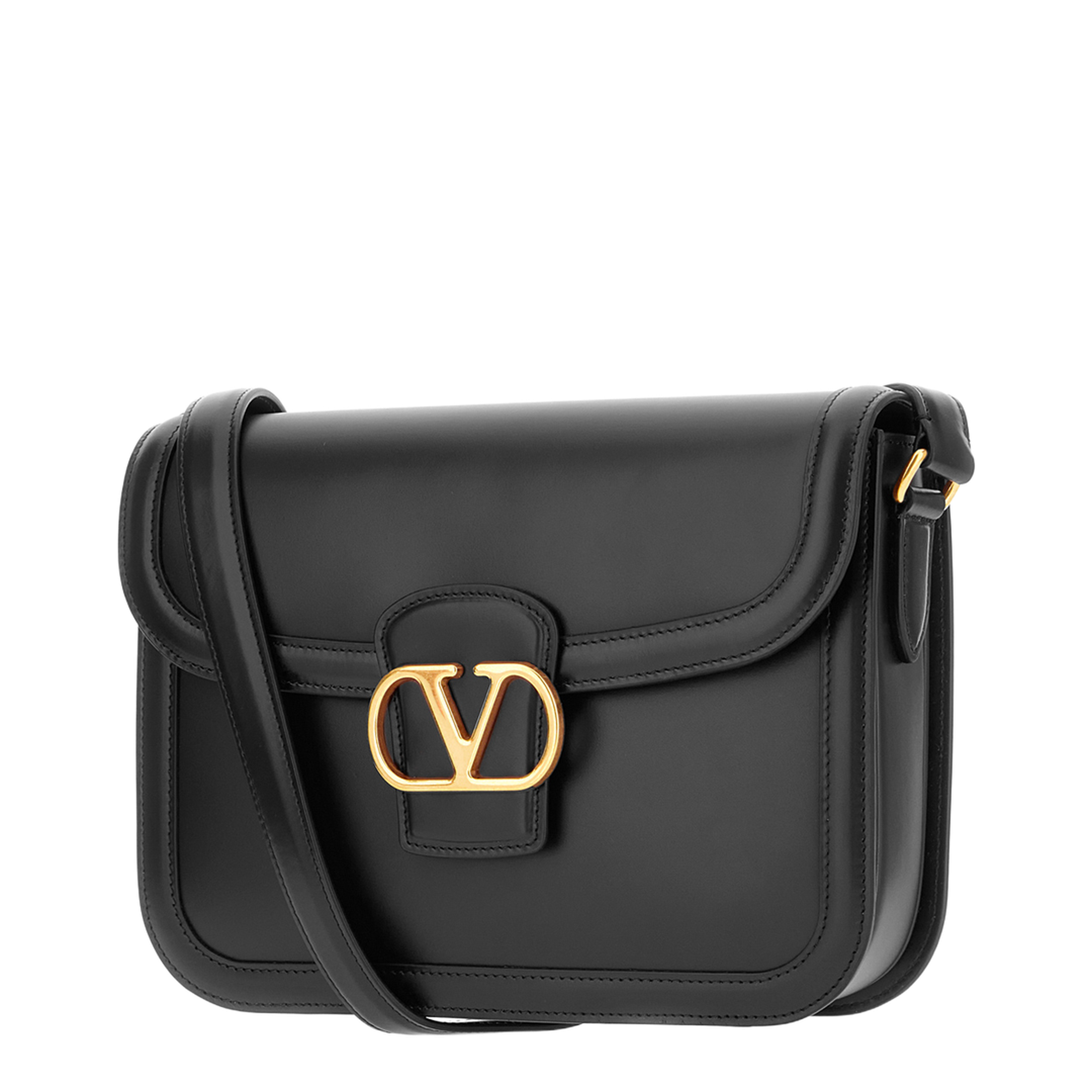 9TO5 Smooth Calfskin Shoulder Bag - Black - Image 2