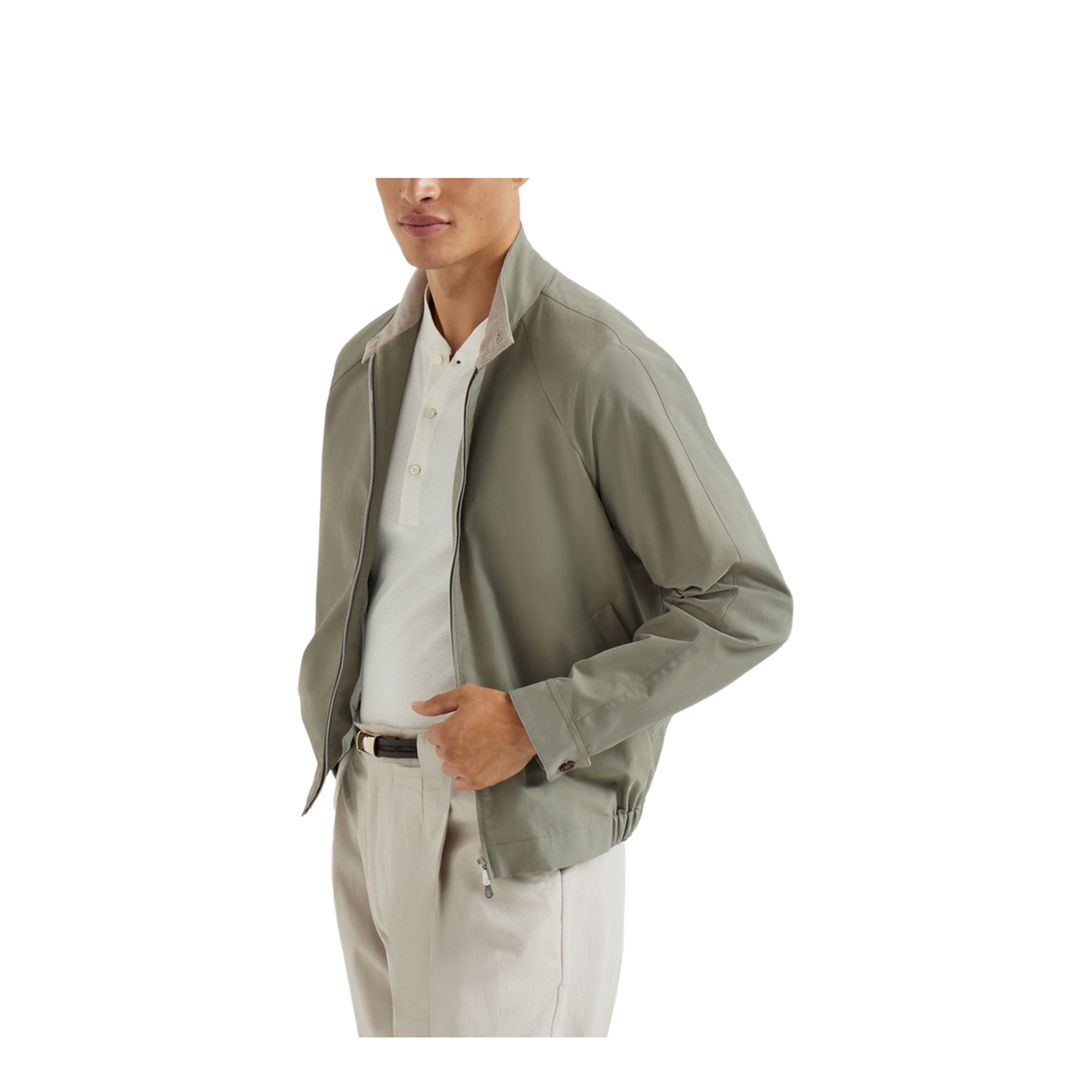 Technical Cotton Full-Zip Jacket - Image 2