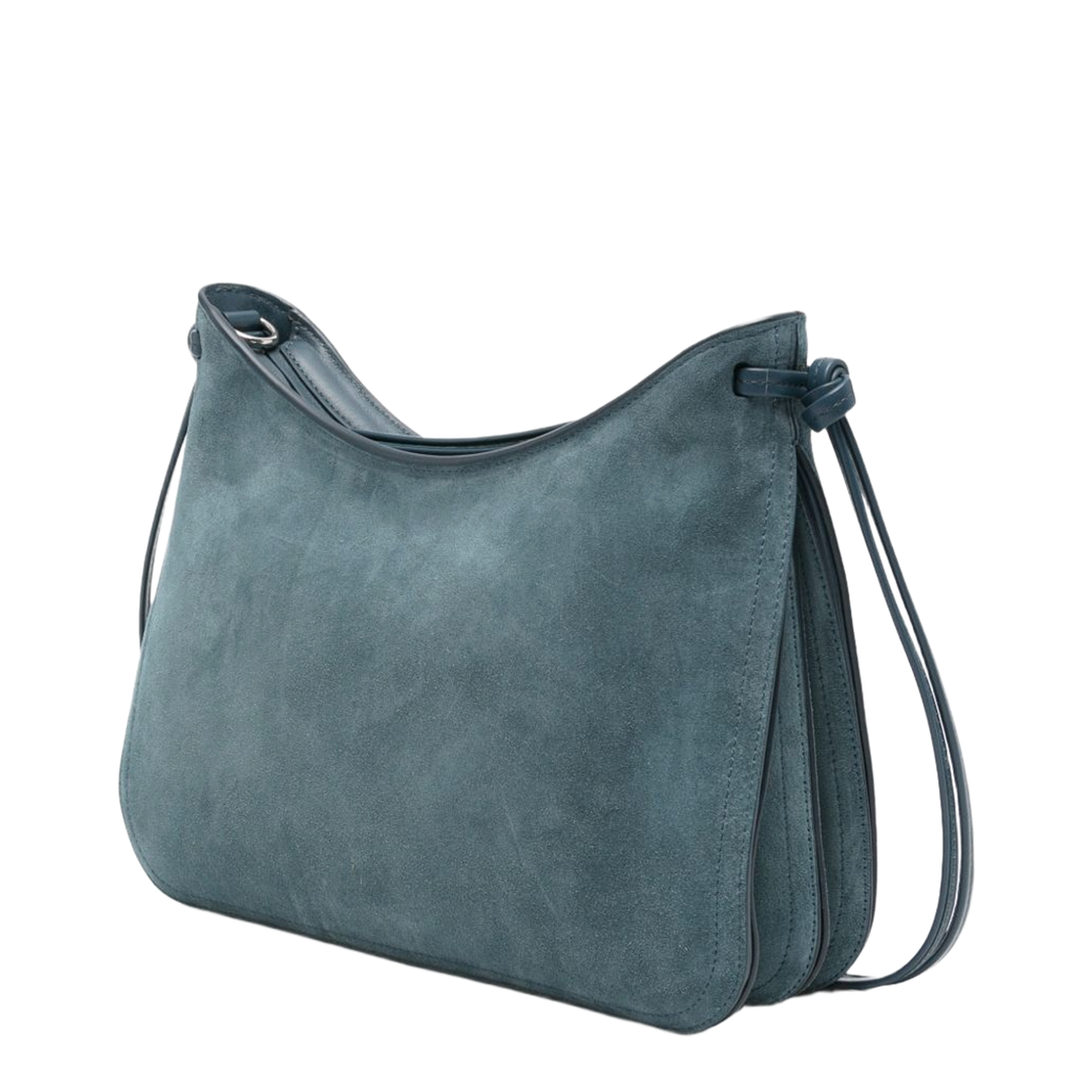Gig Small Suede Shoulder Bag - Denim Blue - Image 3