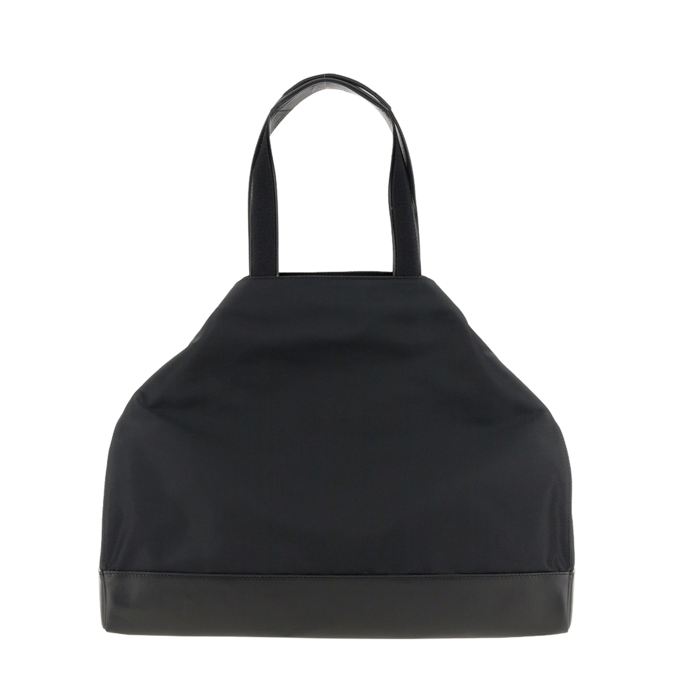 Logo Embroidered Fabric Tote Bag Black - Image 3