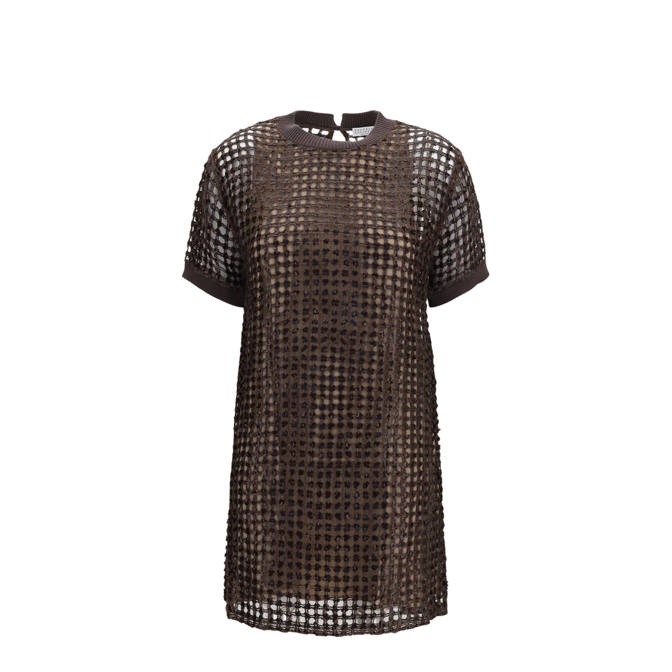 Sequin Mesh Mini Dress - Image 1