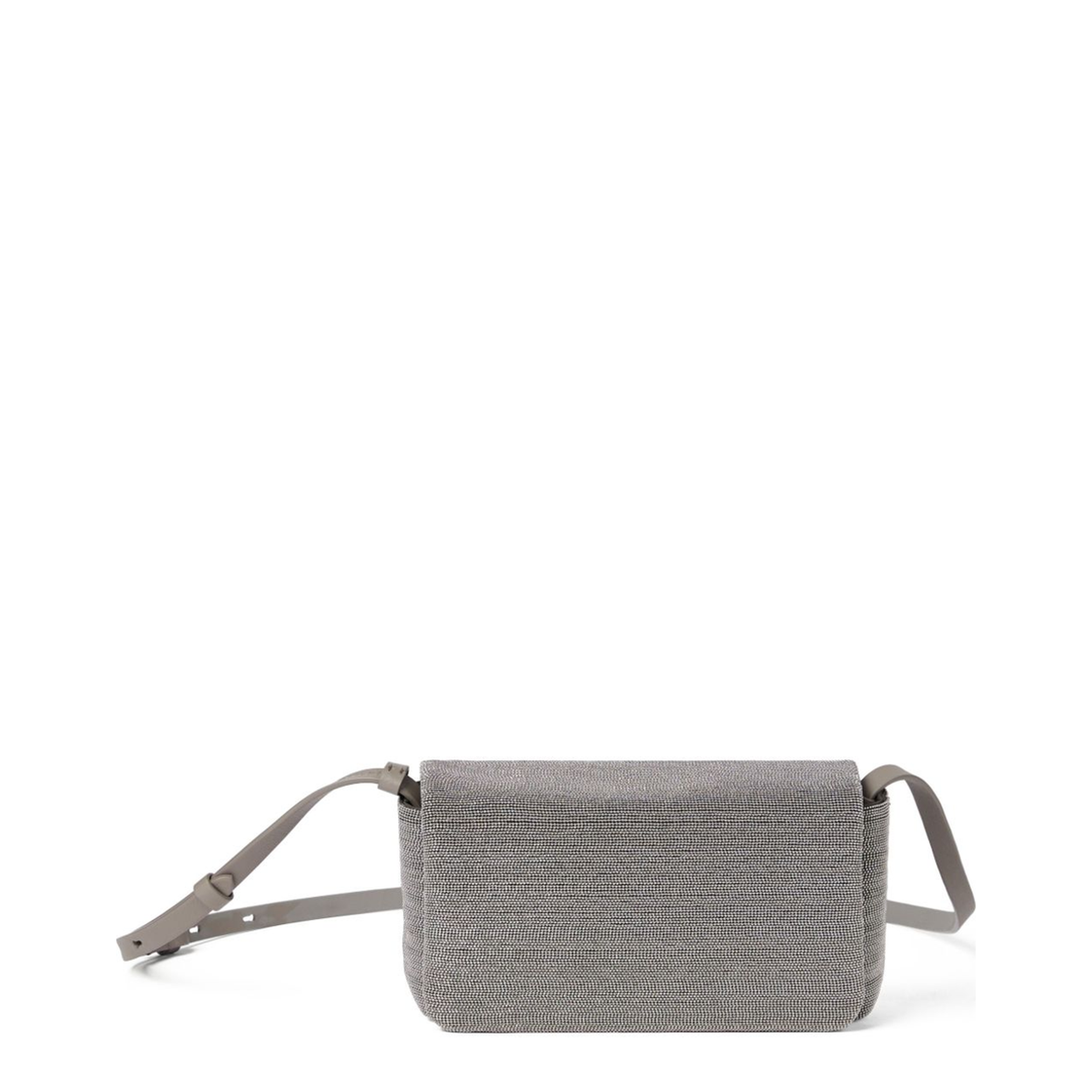 Calf Leather Crossbody Bag - Light Grey - Image 1