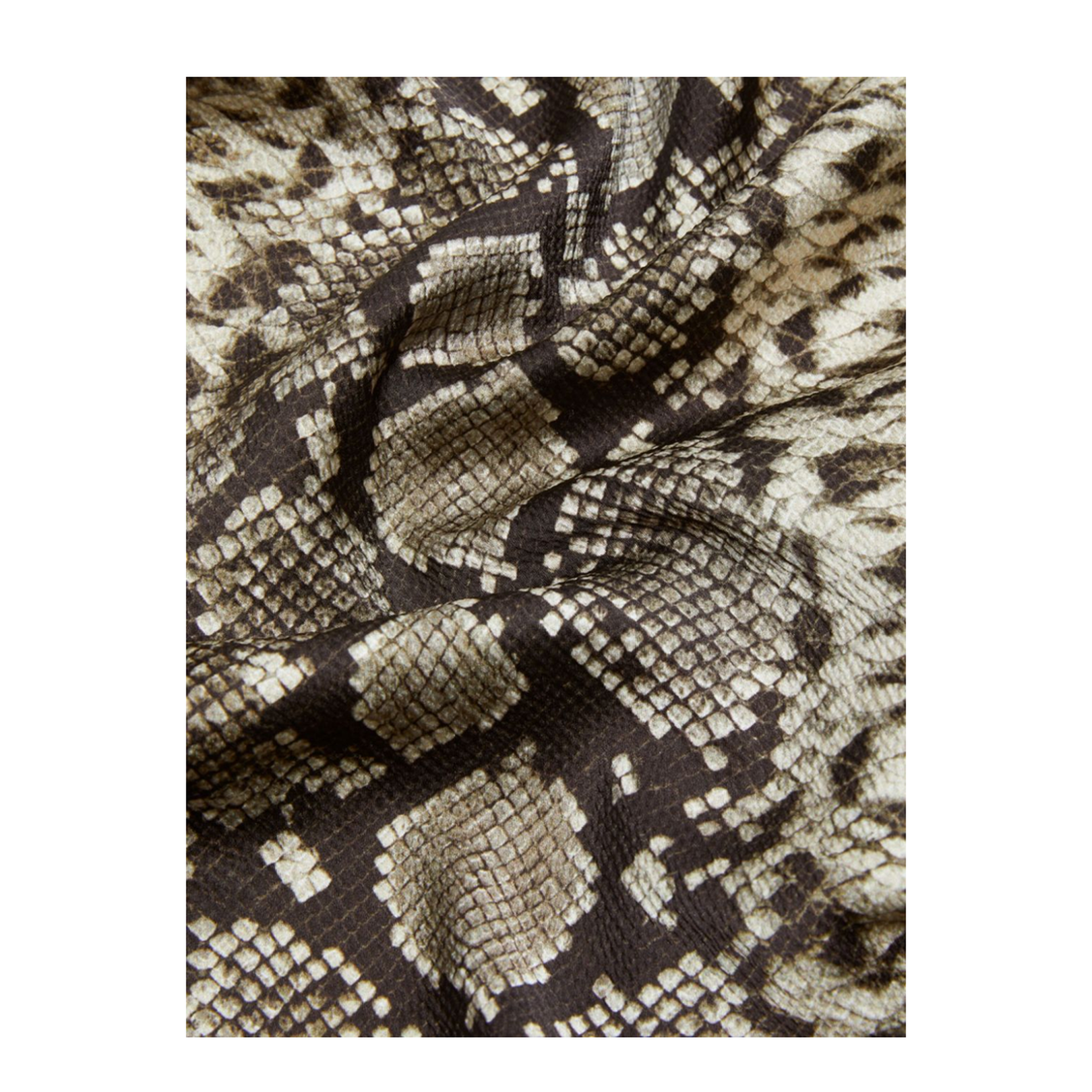 Satin Dress - Multi Brown - Image 5