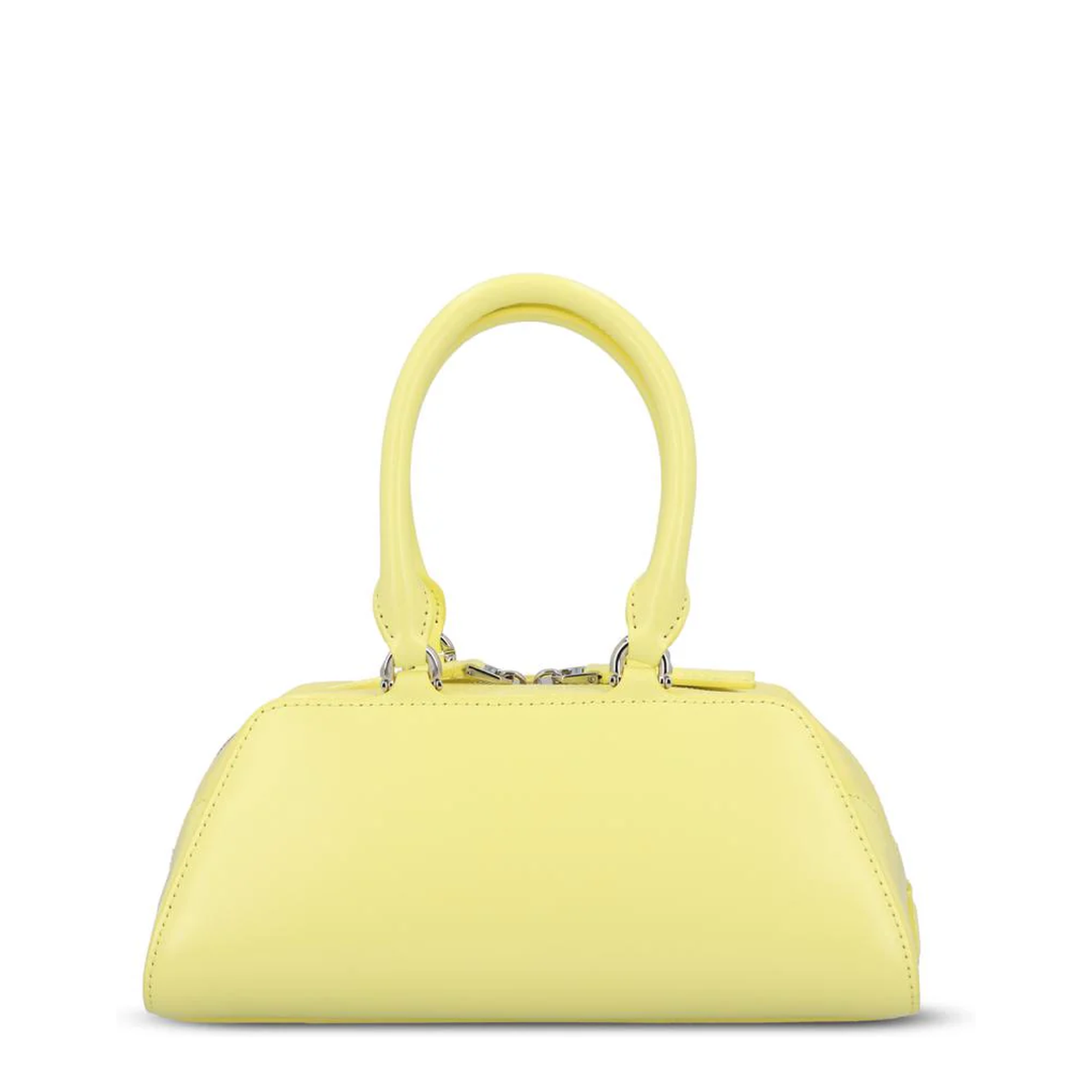 Antigona East-West Mini Bag Leather Acid Yellow - Image 2