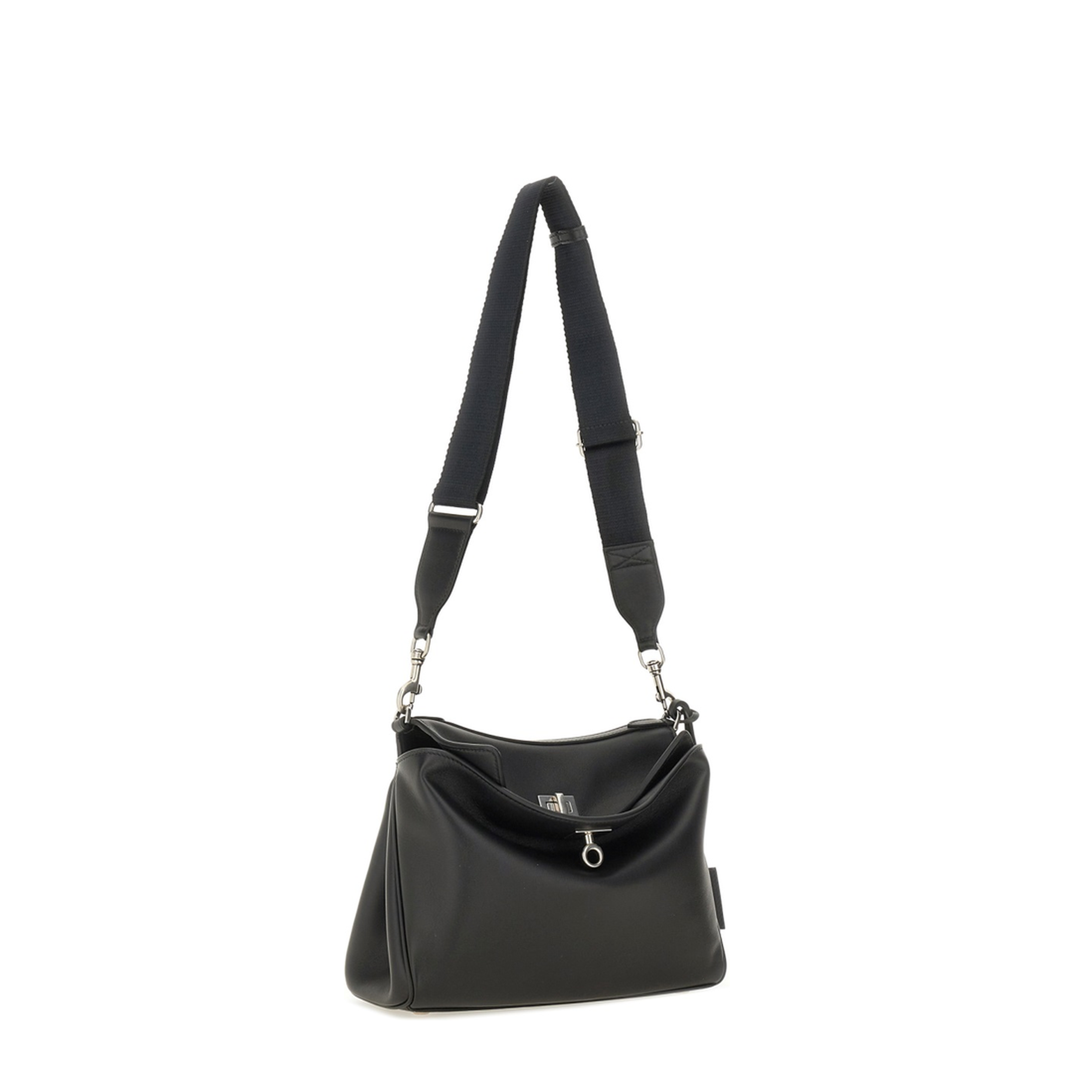 Rodeo Small Calfskin Messenger Bag - Black - Image 2