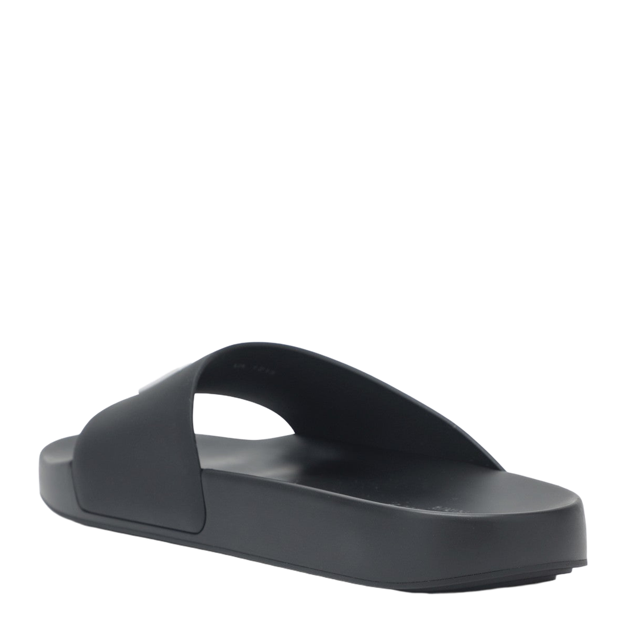 Label Flat Mules in Black Rubber - Image 2