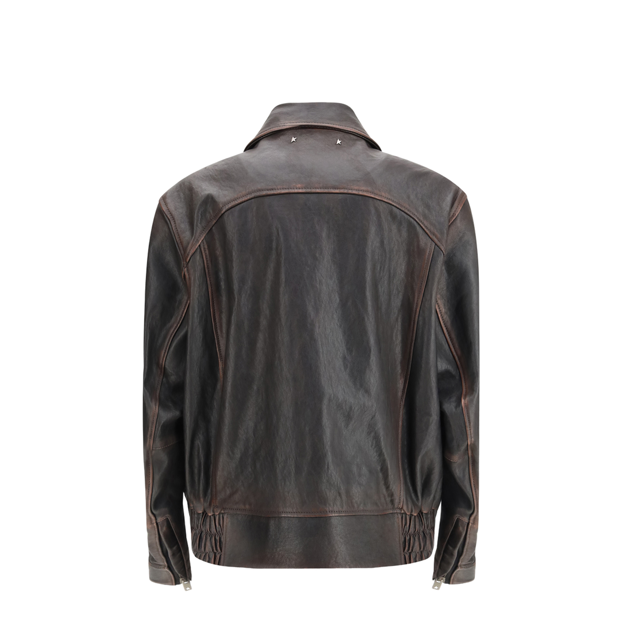 Nappa Leather Bomber Jacket - Image 2