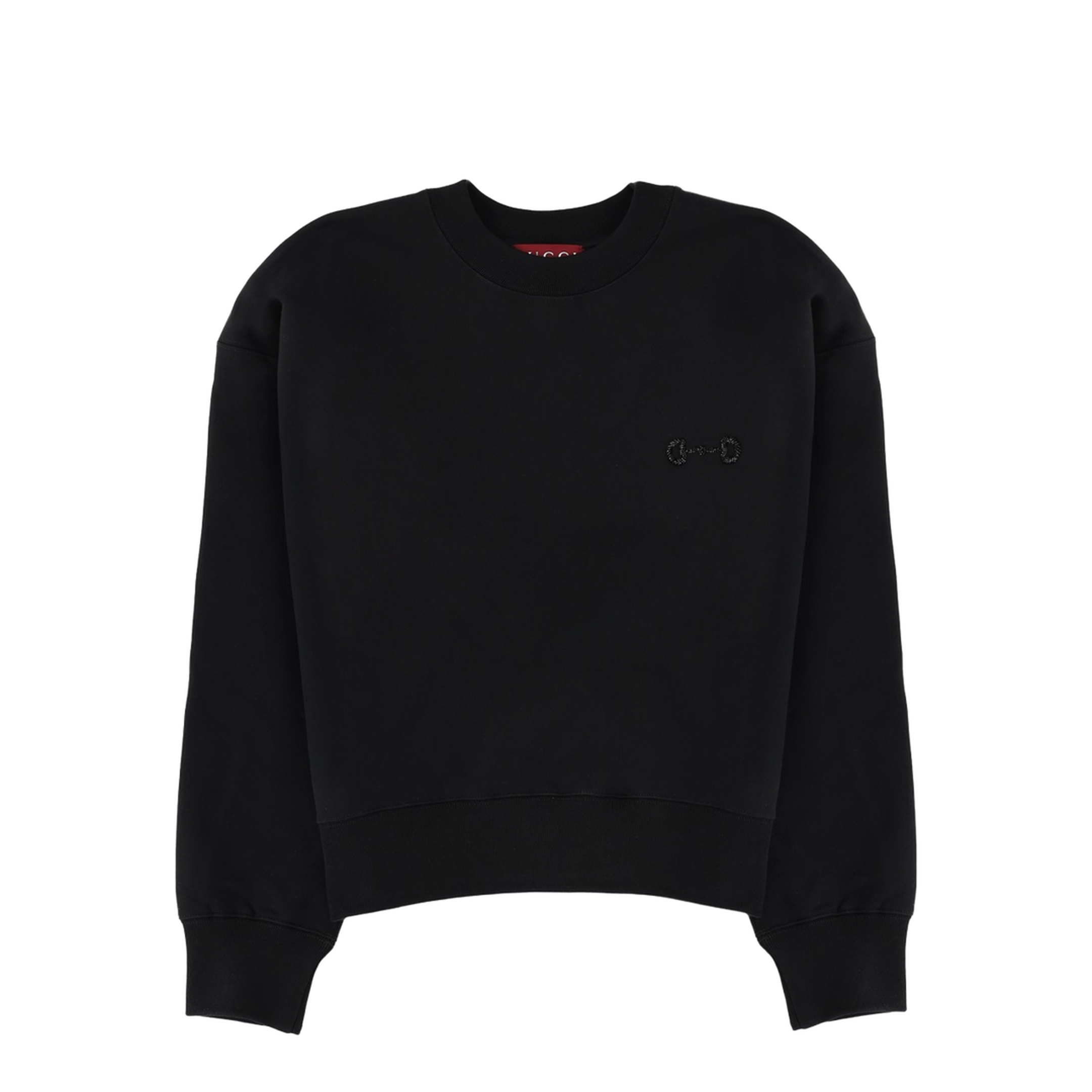 Long Sleeve Crew-Neck Boxy Sweater - Image 1