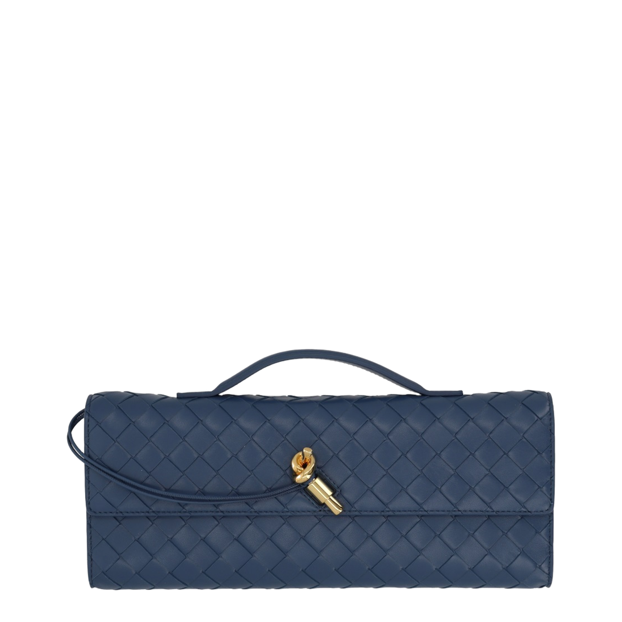 Andiamo Lambskin Clutch - Blue Venezia - Image 1