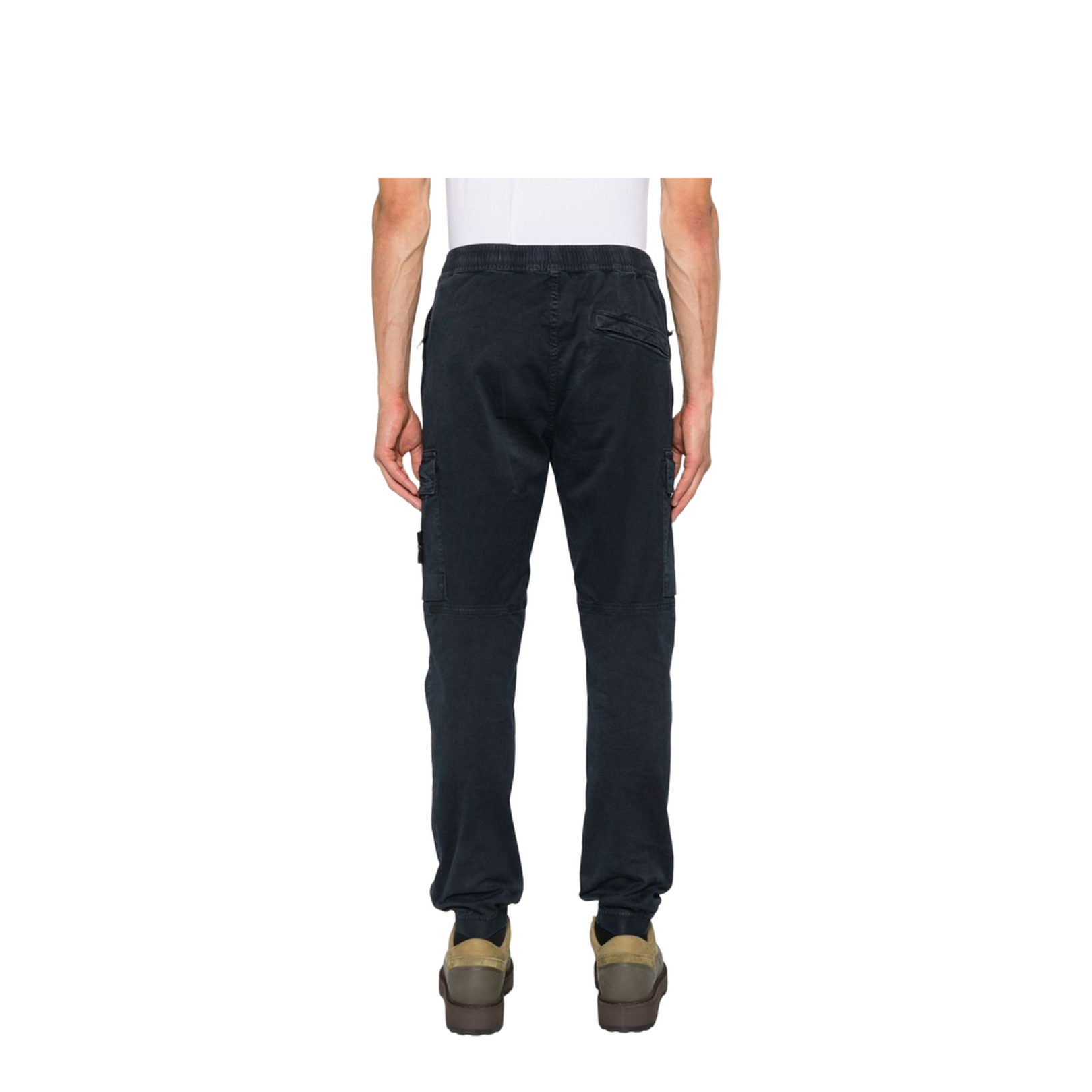 Cargo Trousers in Stretch Organic Broken Twill Cotton - Image 2