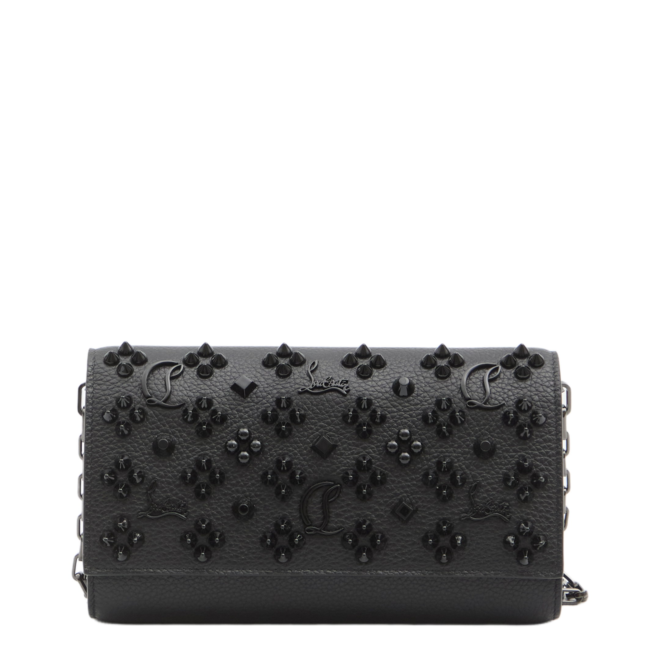 Paloma Leather Clutch Bag - Black - Image 1
