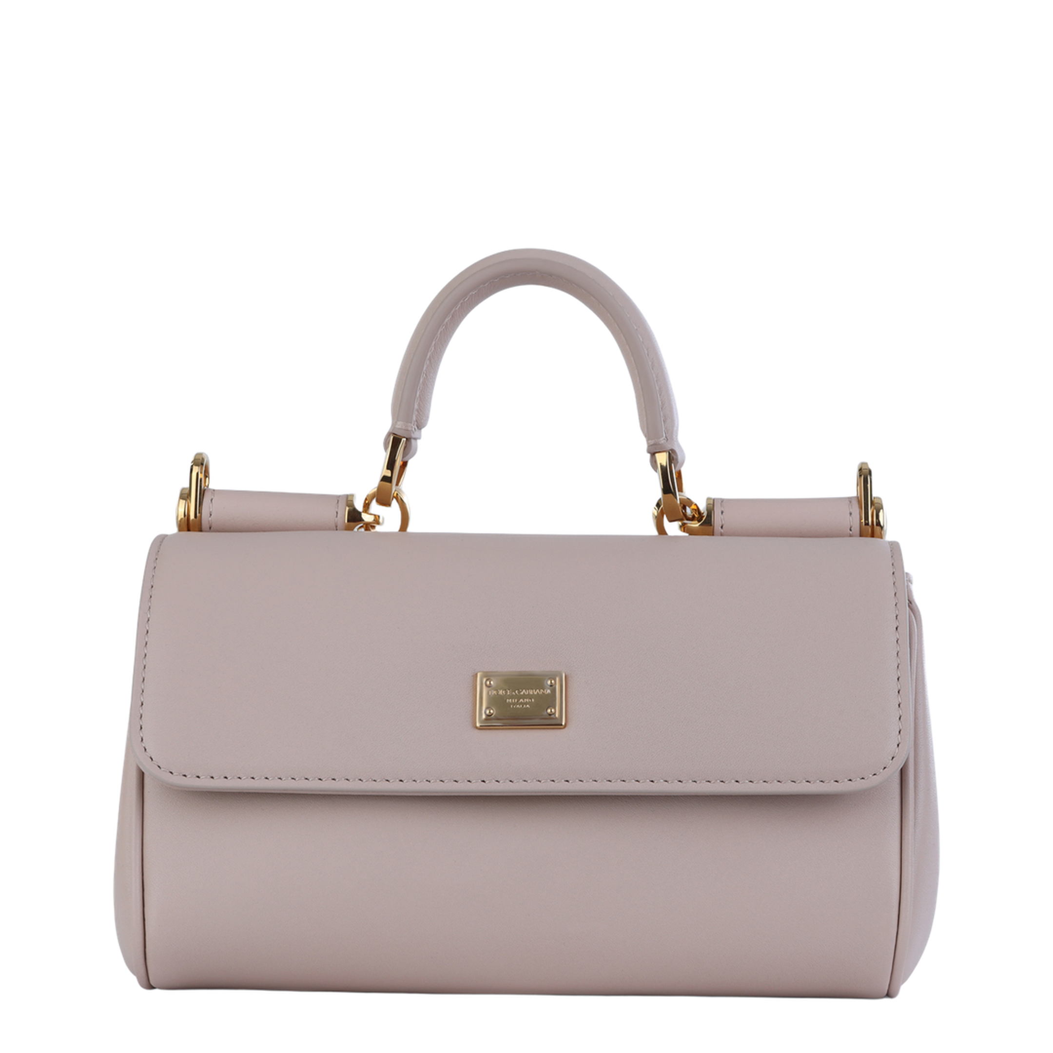 My Sicily Mini Calf Leather Top-Handle Bag - Beige - Image 2
