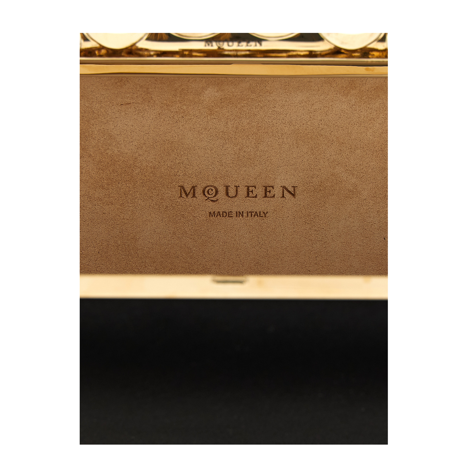 Carnation Knuckle Clutch in Black - Image 3