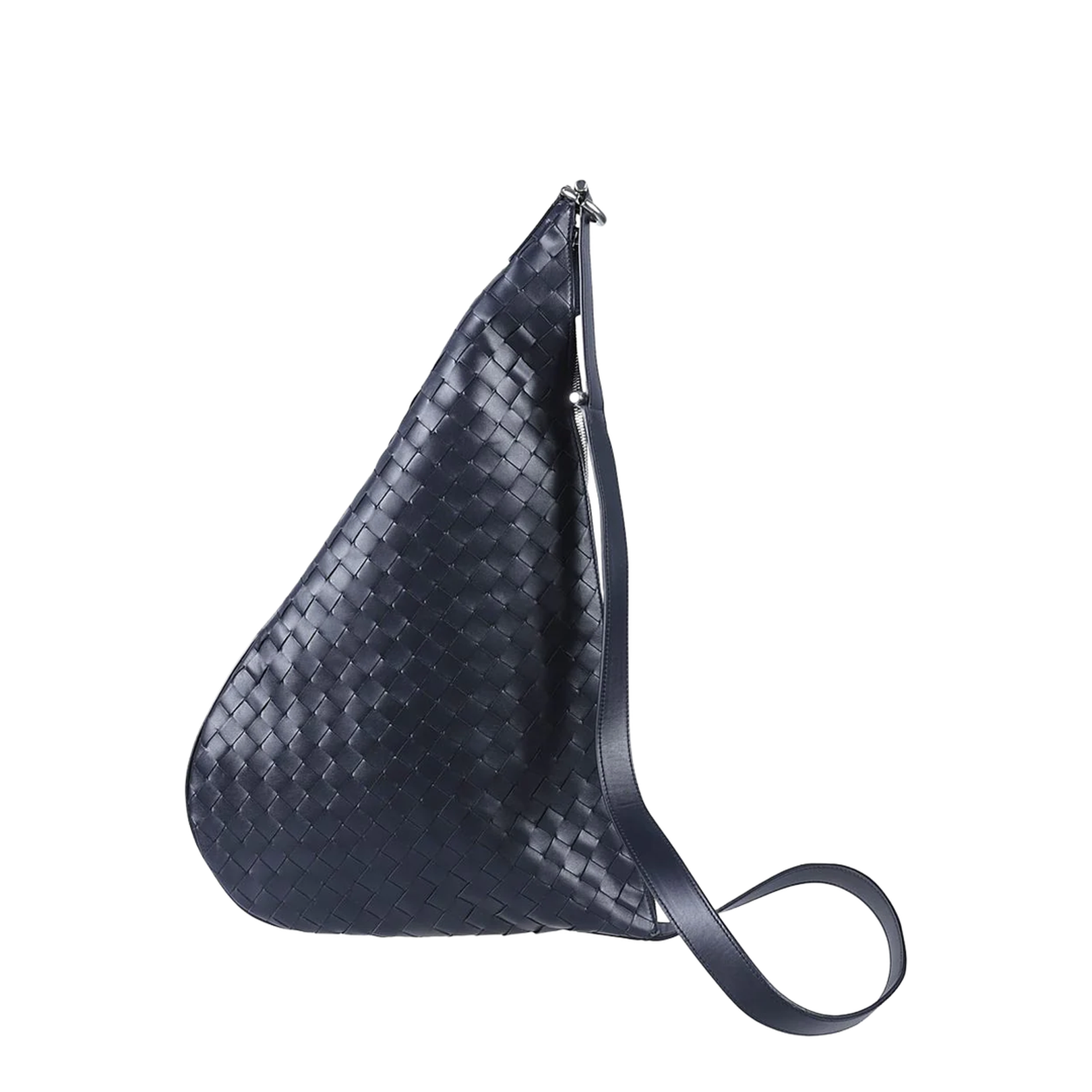 Virgule Medium Leather Shoulder Bags - Black - Image 4