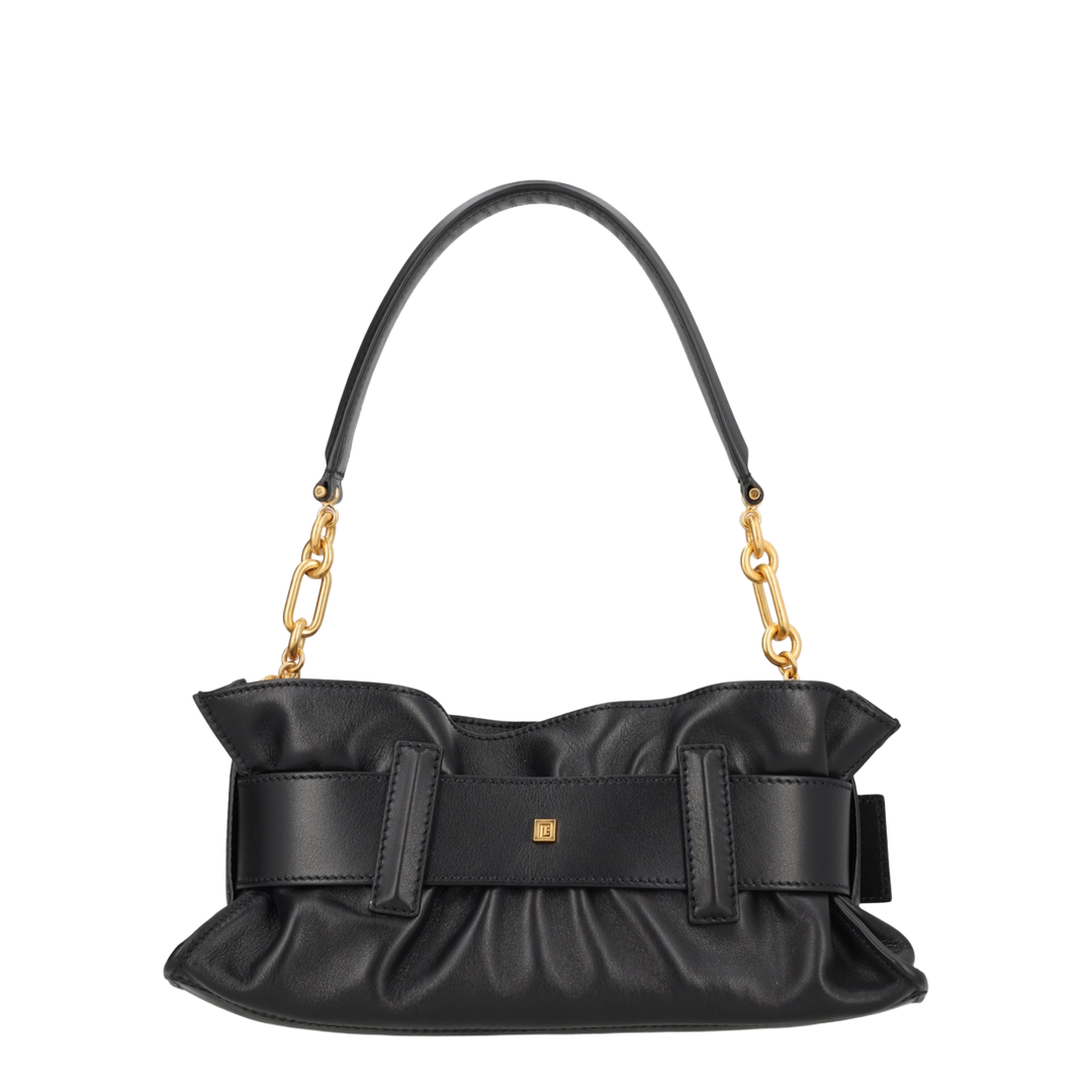 Shoulder Bag Leather Black - Image 3