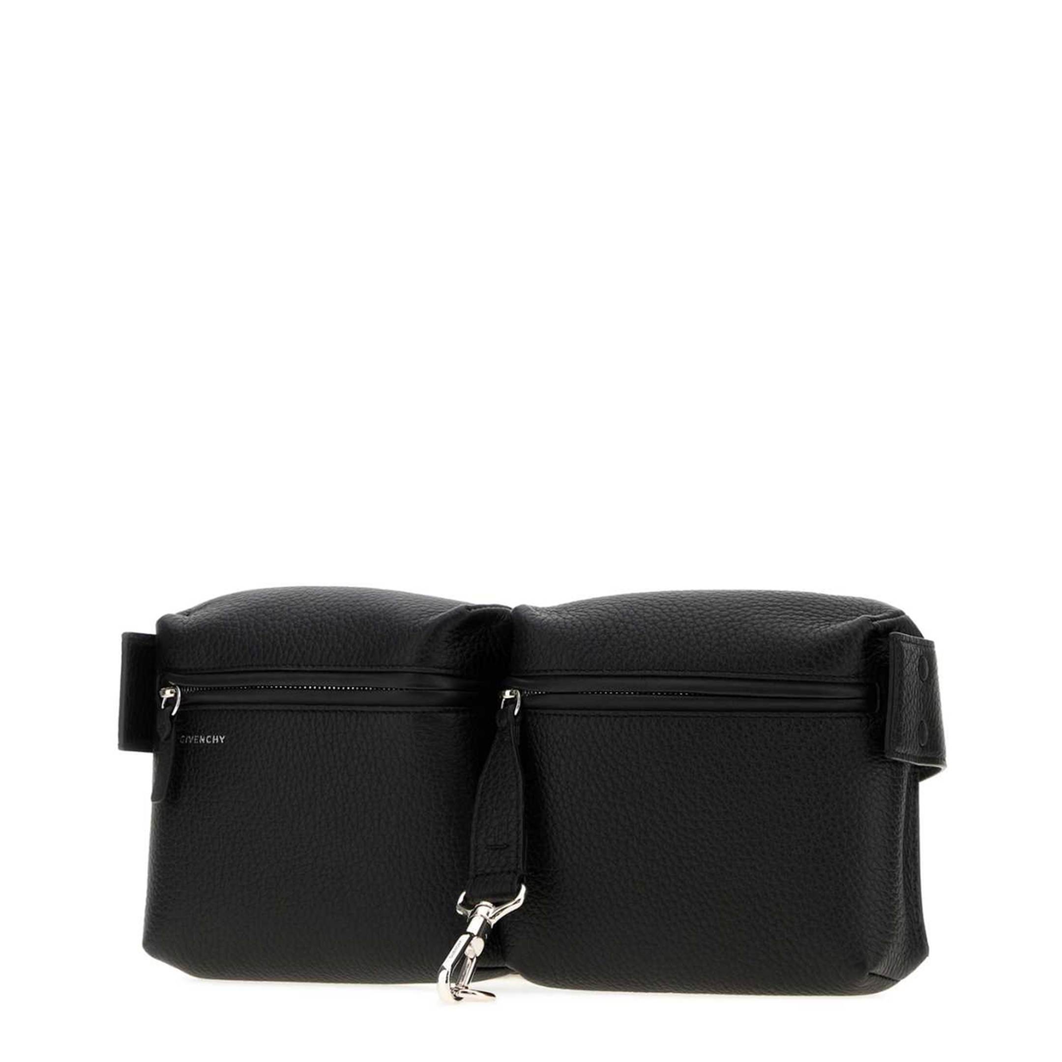 Fold Grained Leather Belt Bag - Ebony Brown - Image 2
