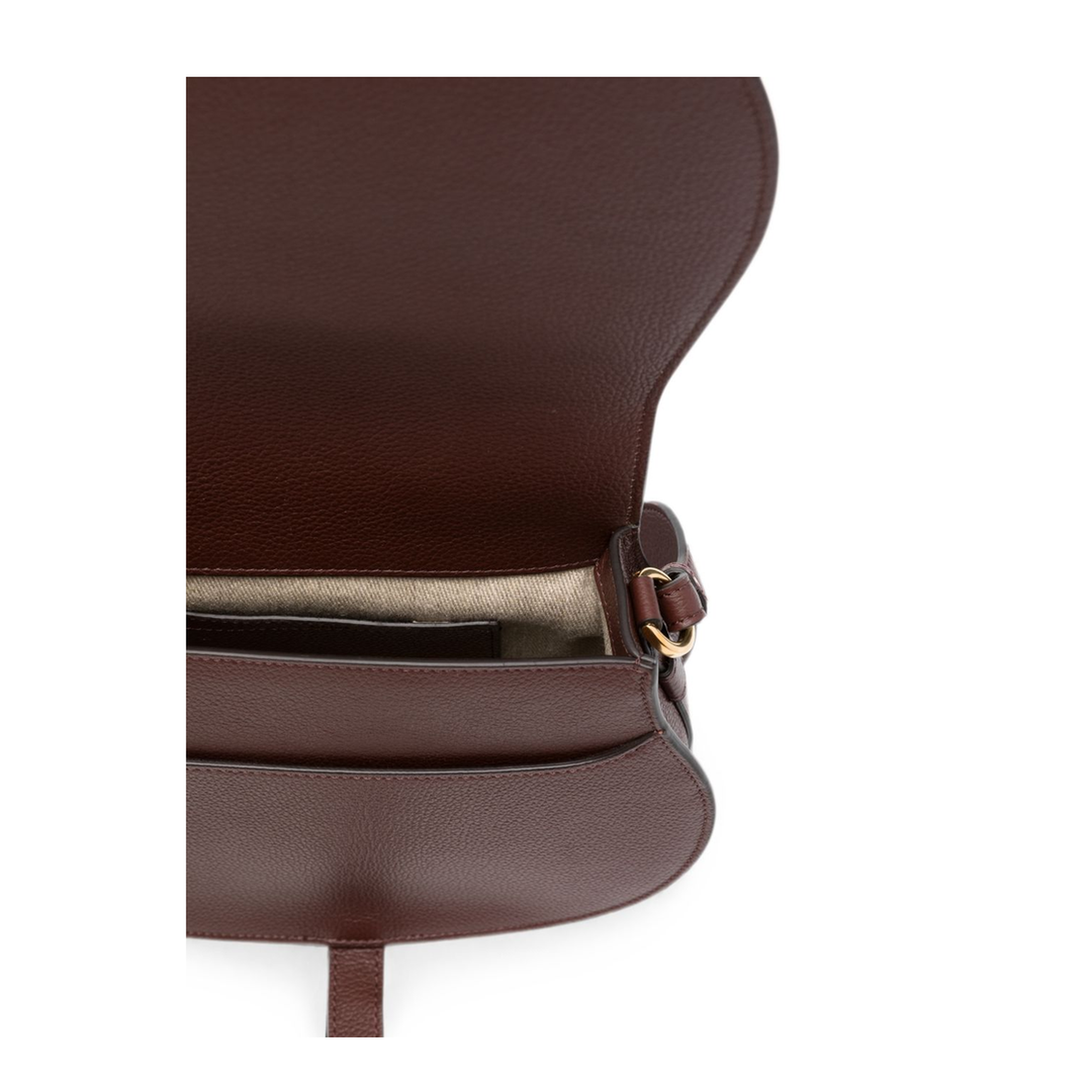 Marcie Saddle Bag in Grained Leather - Image 3