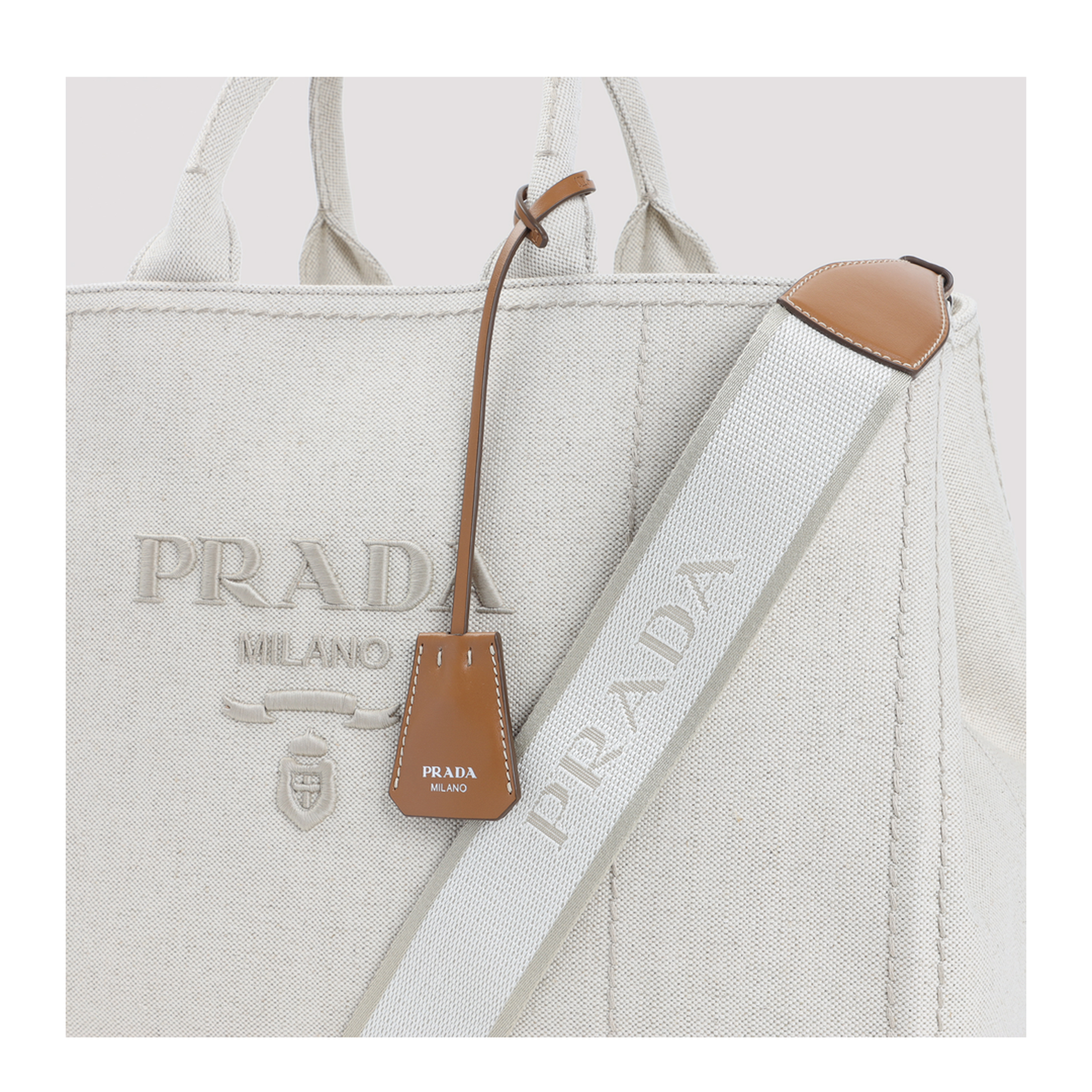 Jardinère Extra-Large Linen Blend Tote Bag - Natural - Image 5