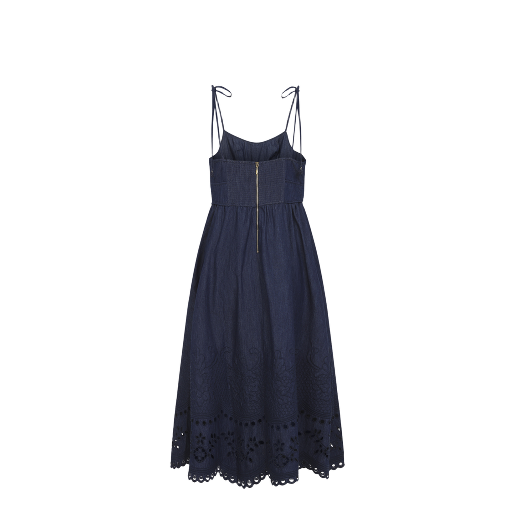 Mahon Broderie Denim Midi Dress - Image 4