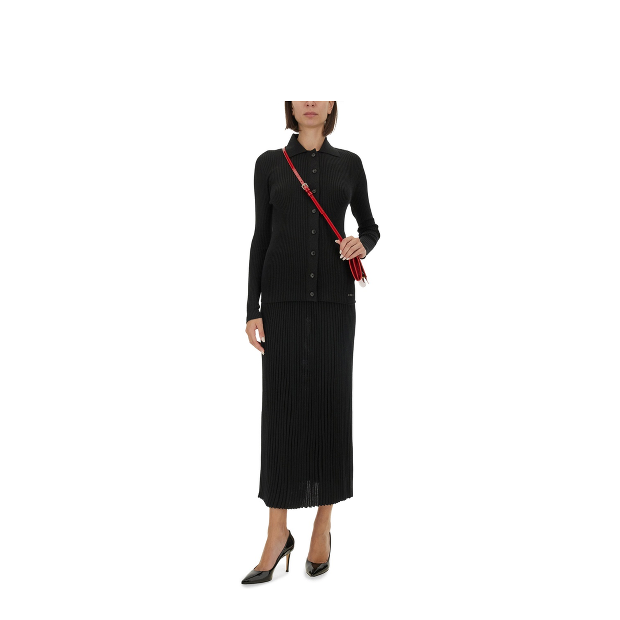 Knit Skirt Black - Image 2