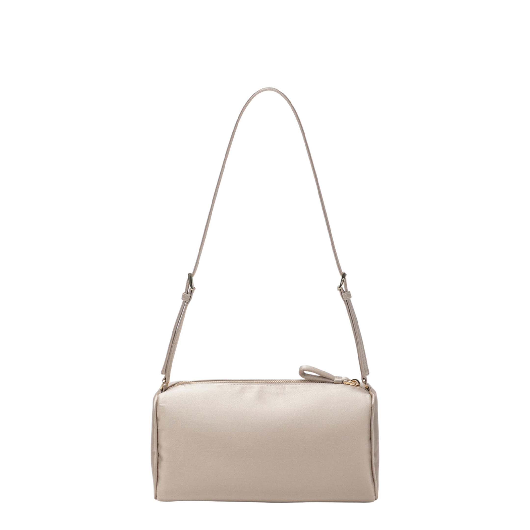 Triangle Logo Mini Satin Bag - Cameo - Image 2