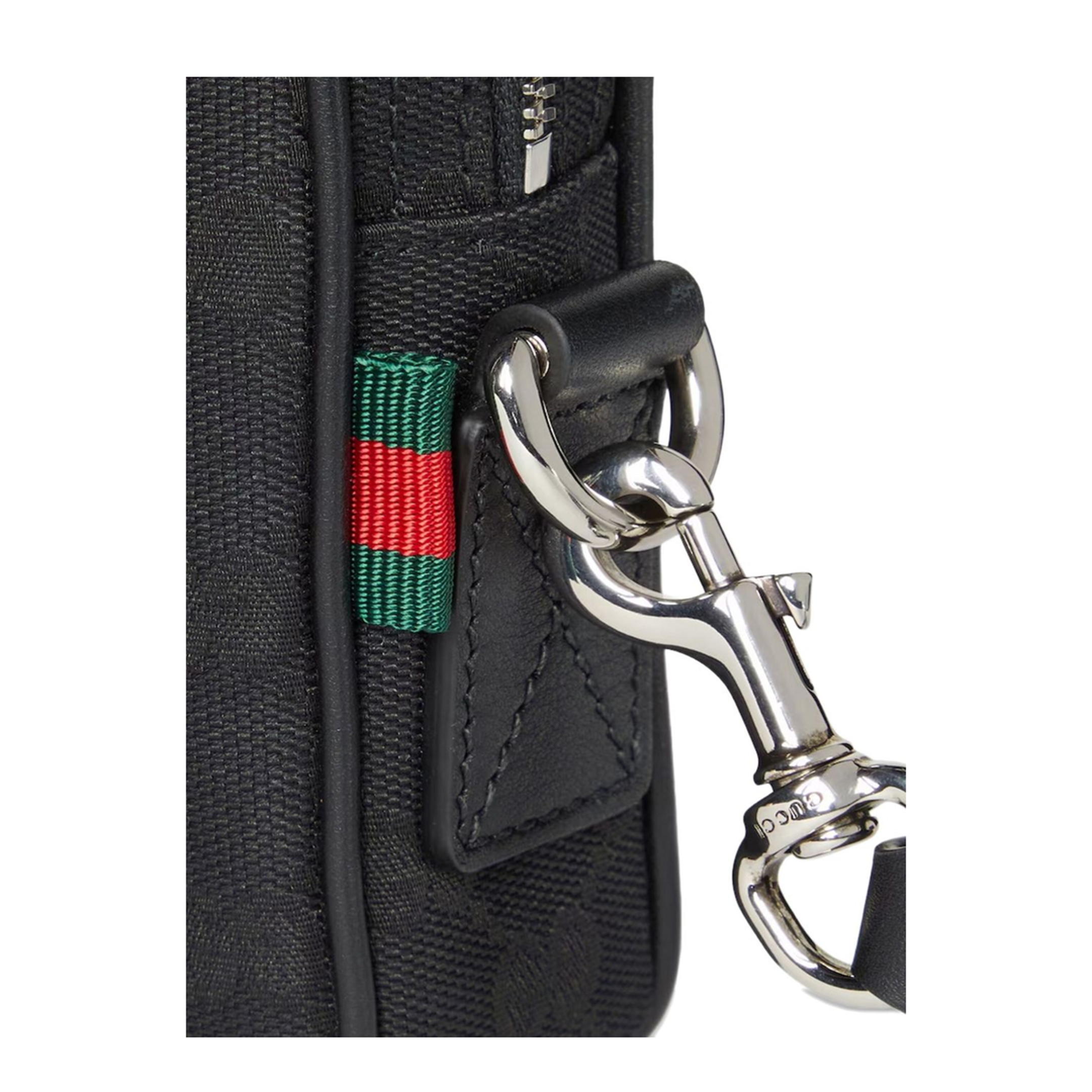 Small Canvas Crossbody - Black - Image 4