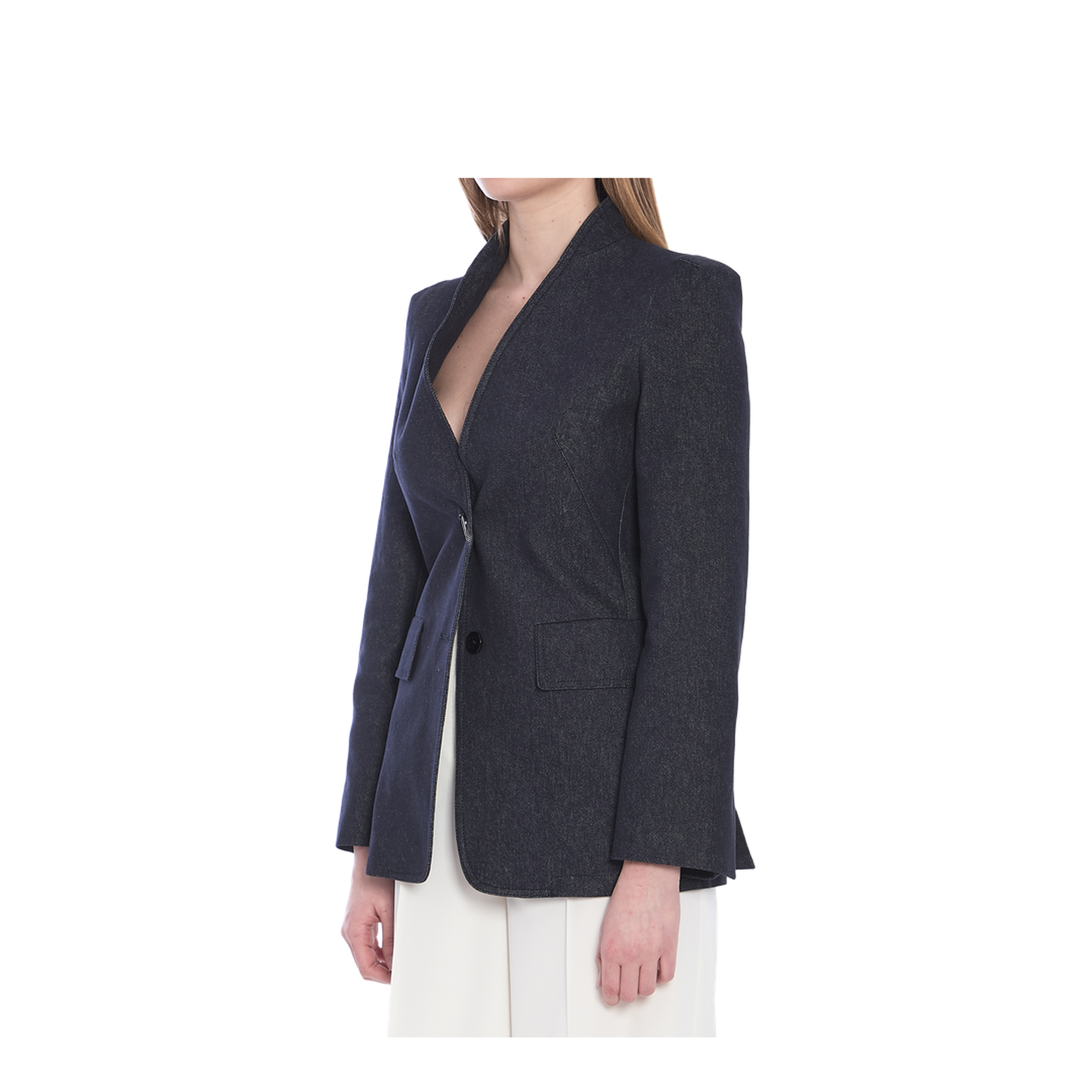Slim-fit single-breasted blazer - Image 2