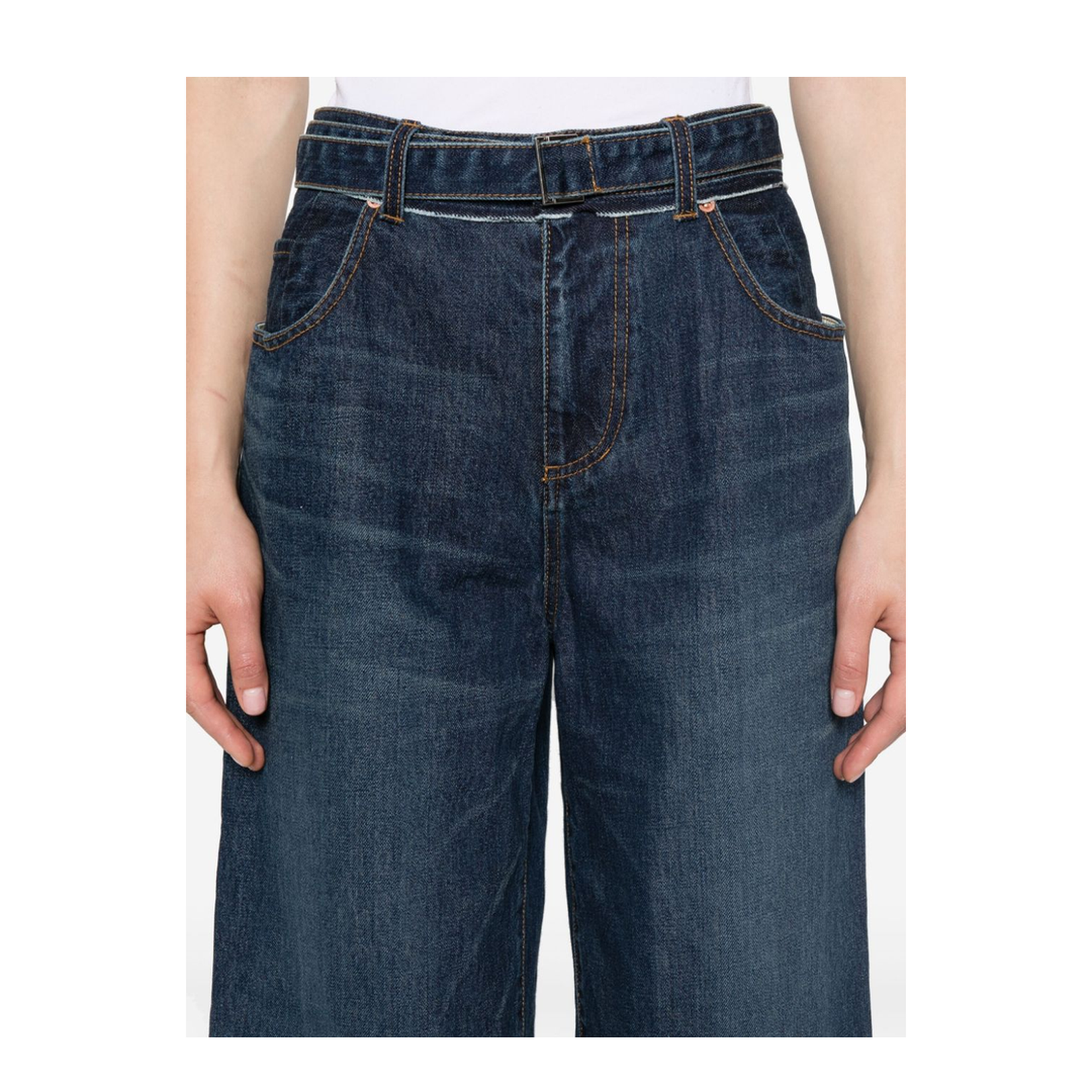 Wide Leg Denim Jeans - Image 2