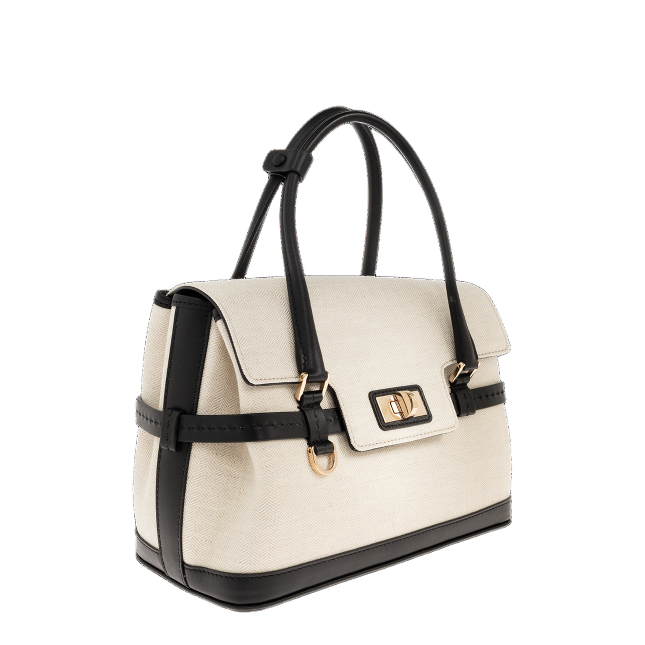 Margaux25 Calf Leather Top-Handle Bag - Mud - Image 4