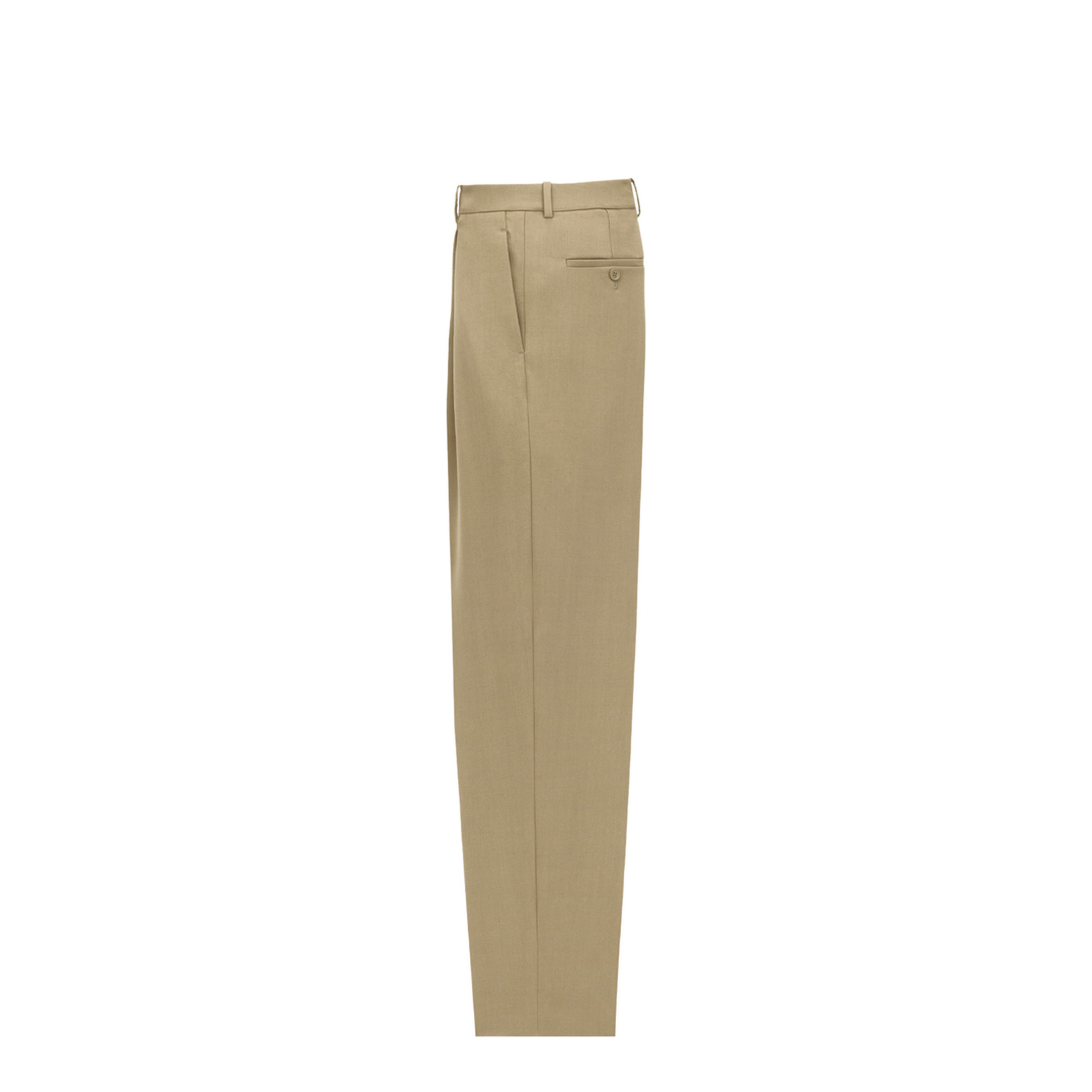 Wool Gabardine High-Waisted Carrot Trousers - Image 2