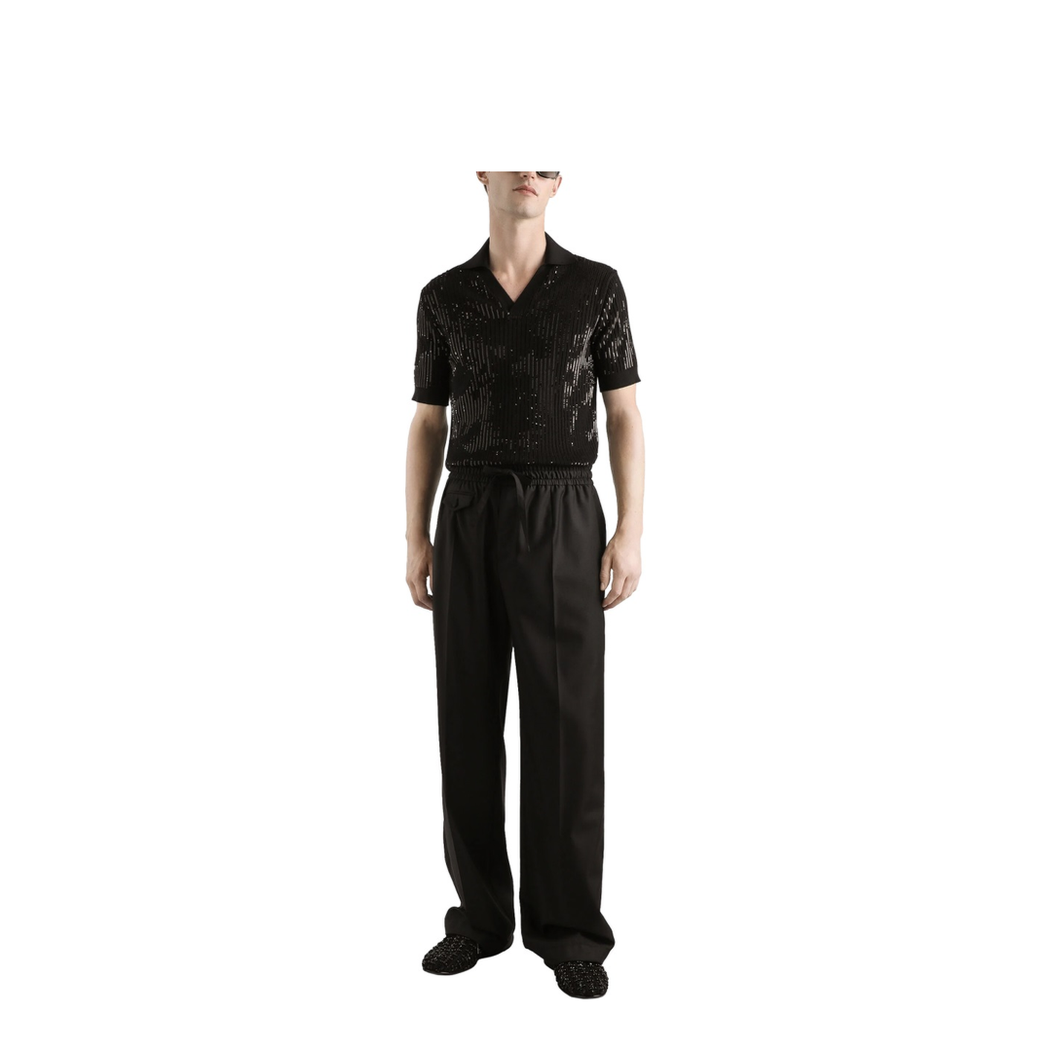 Wool Knit Jogging Pants - Image 2