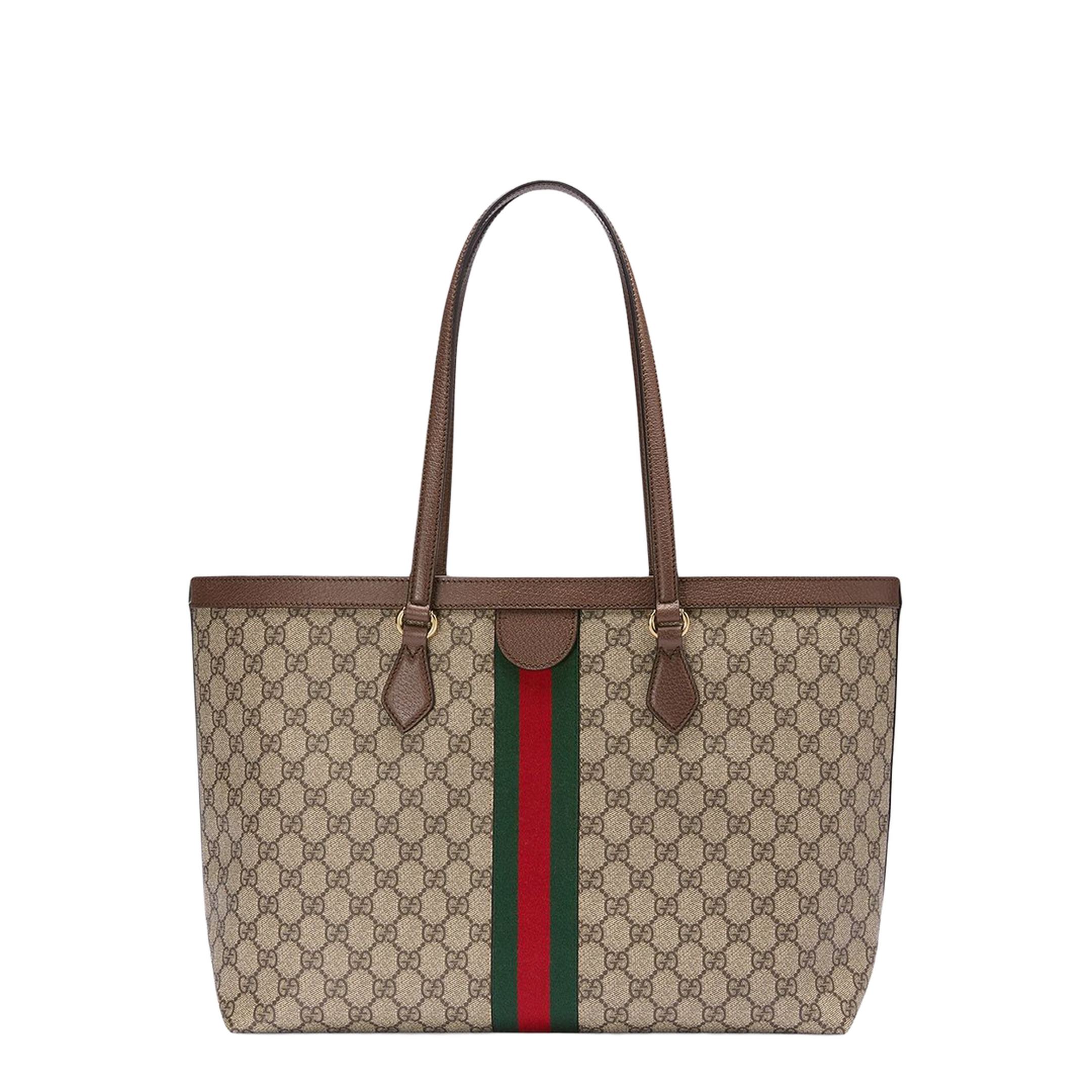 Ophidia Gg Middle-Sized Tote Bag Brown - Image 4