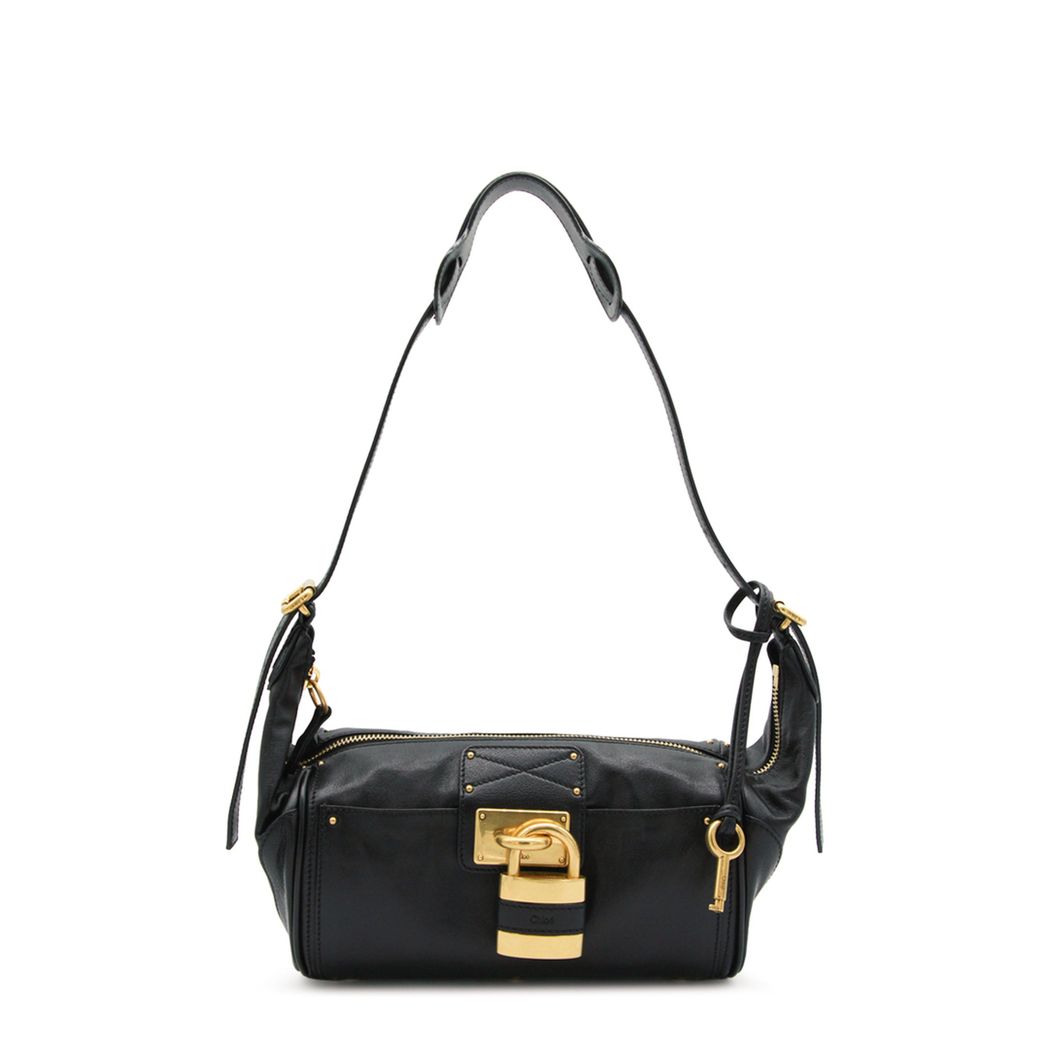 Paddington Grained Buffalo Leather Crossbody - Black - Image 1