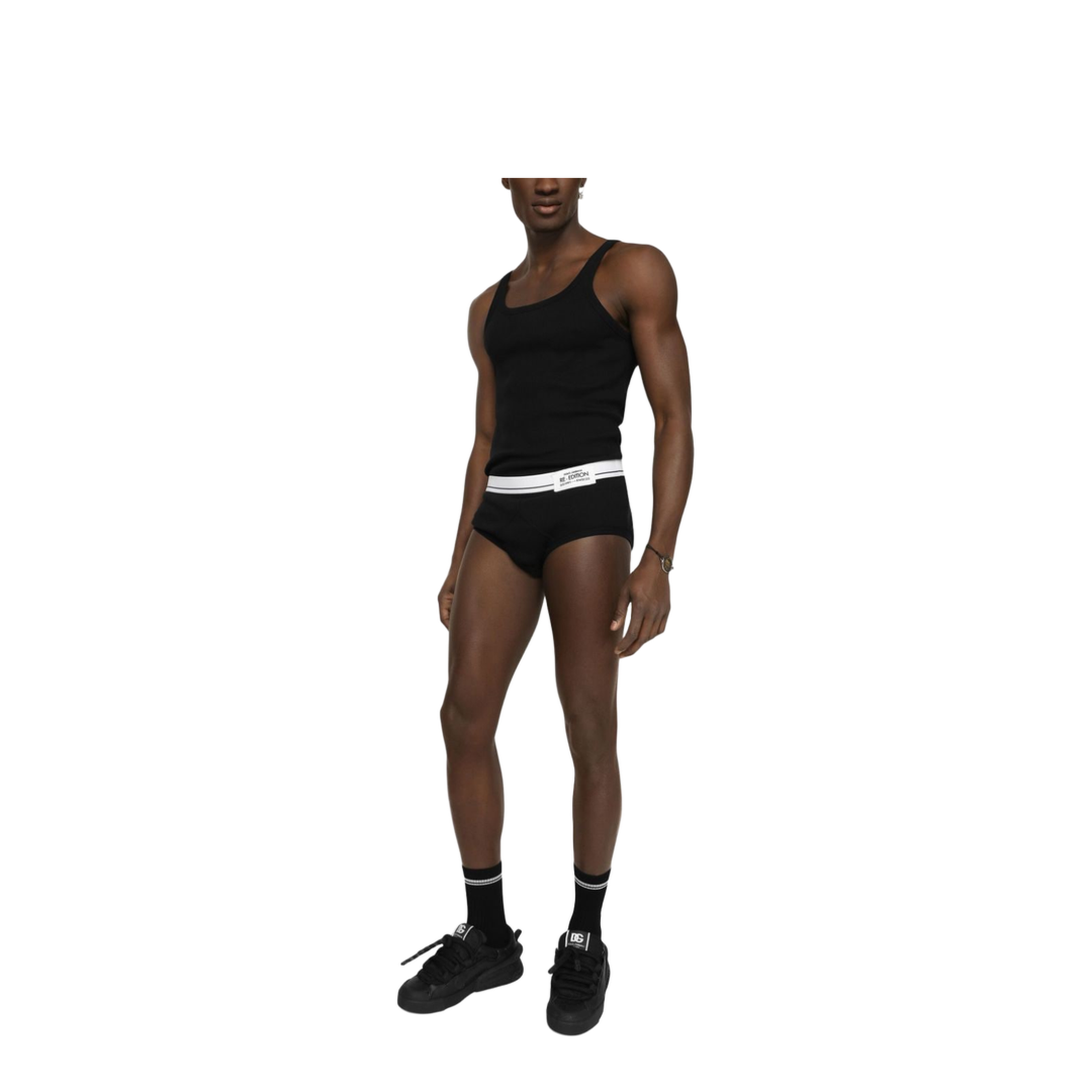 Logo-Patch Cotton Tank Top - Image 3