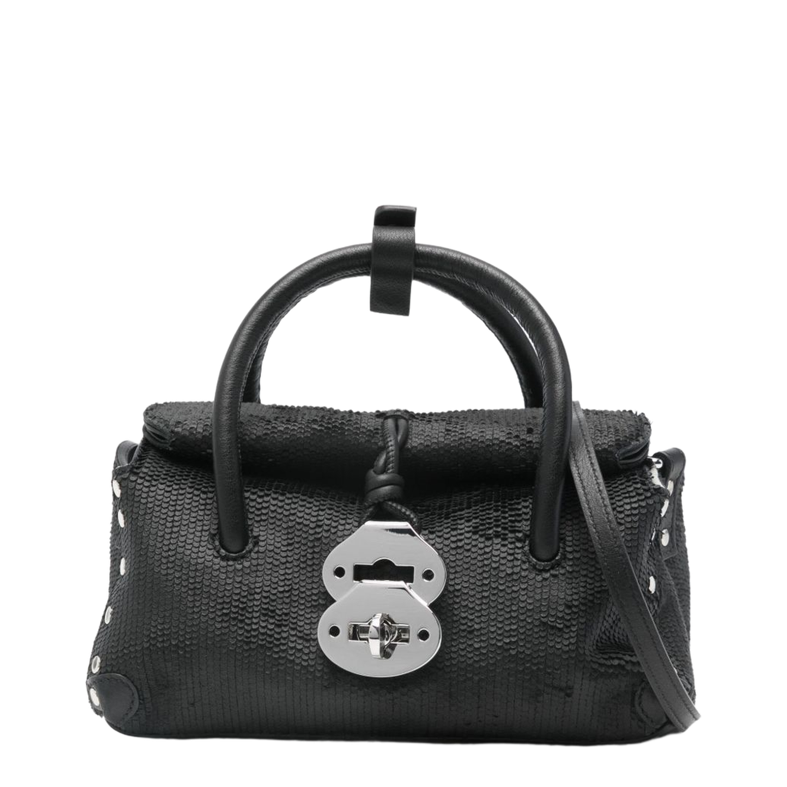 Dotta CBI Baby Leather Handbag - Black - Image 1