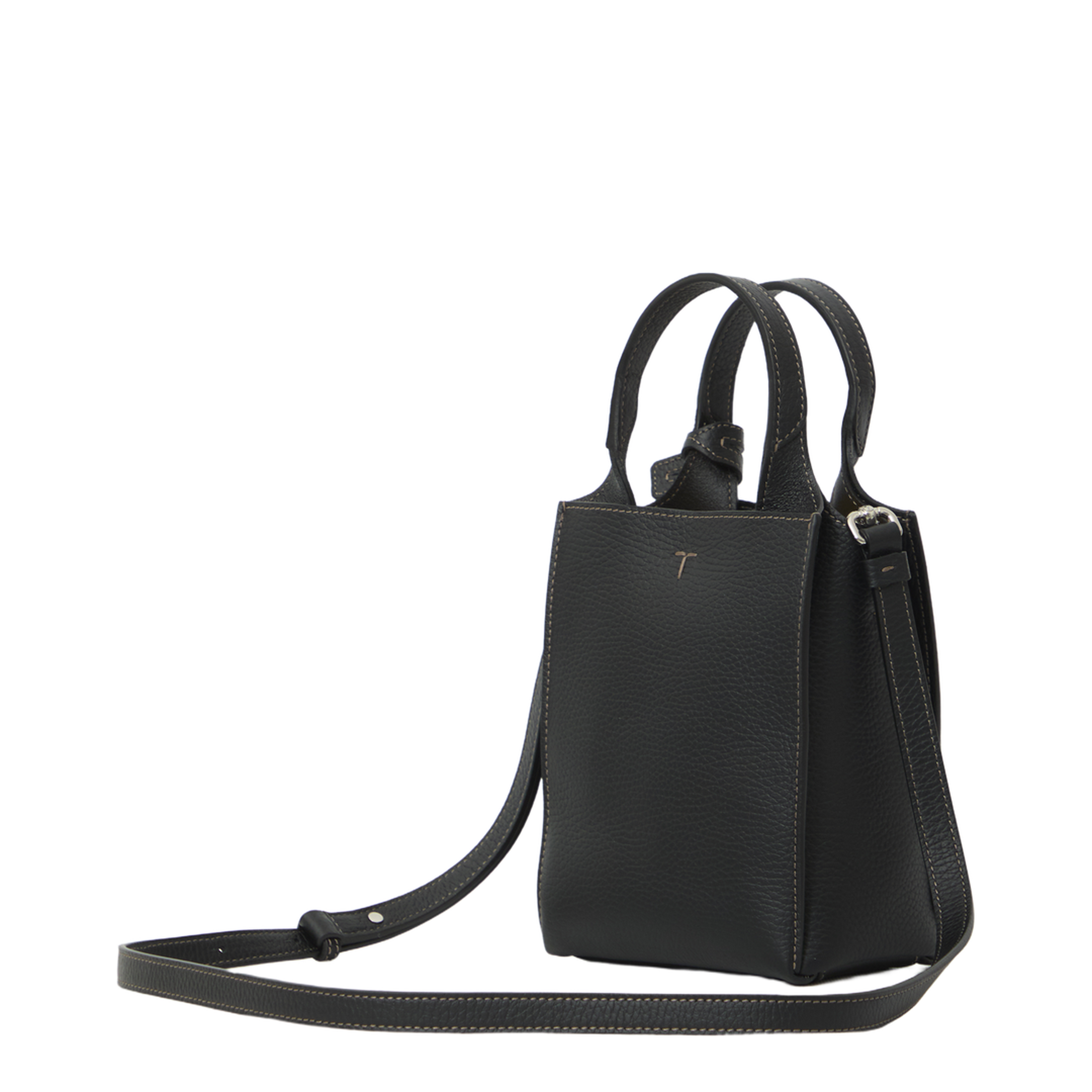 T Timeless Micro Calf Leather Handbag - Black - Image 2