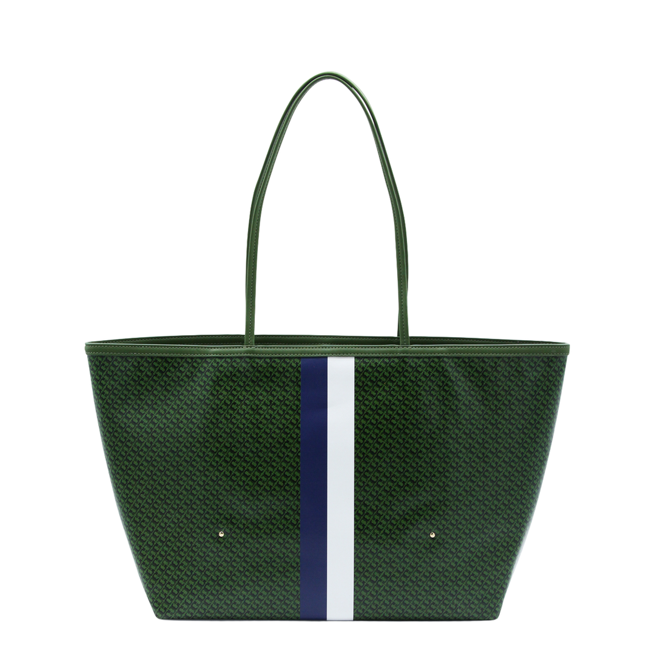 Racer Coated Canvas Tote - Green - Image 5