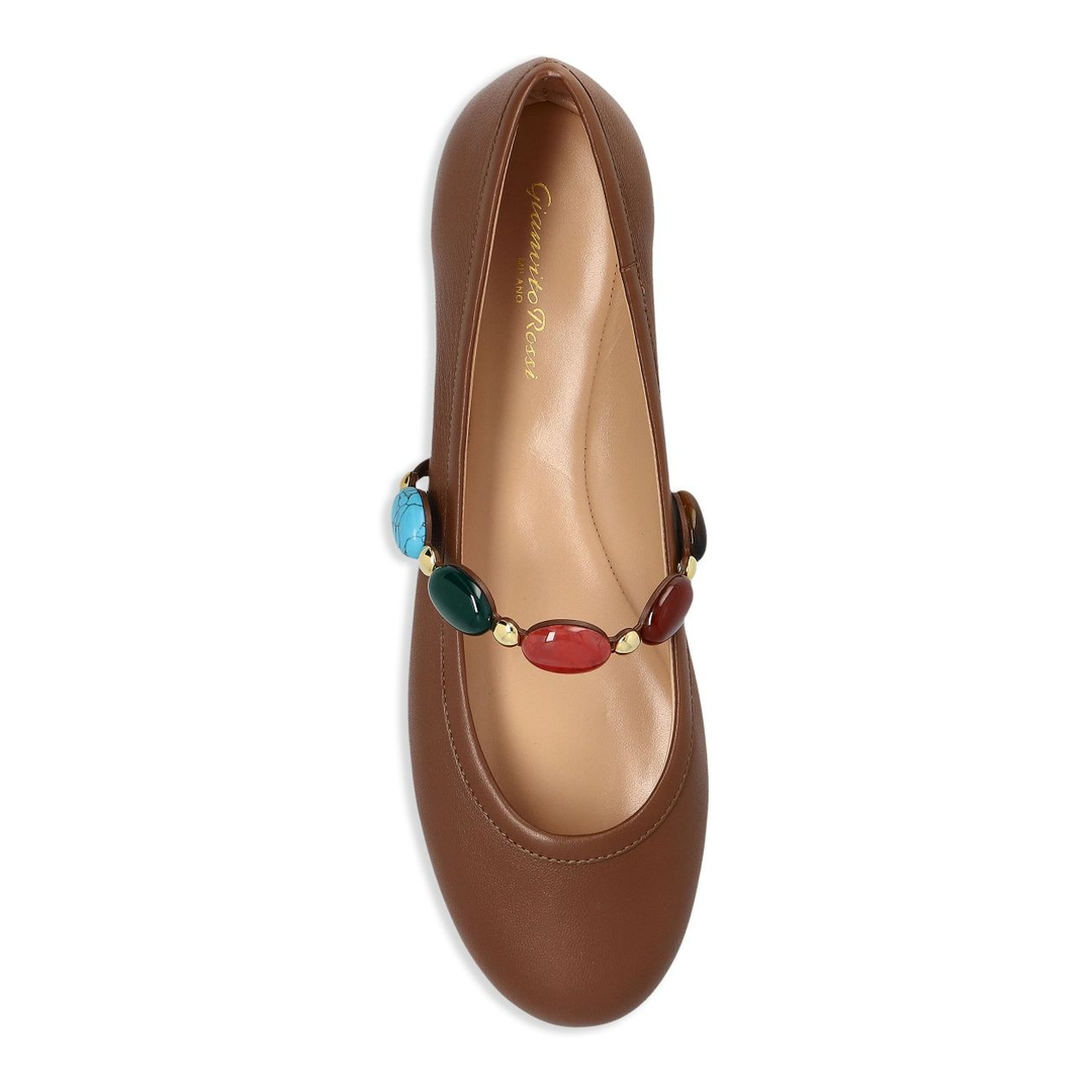 Flat Shoes Leather Brown - Image 6