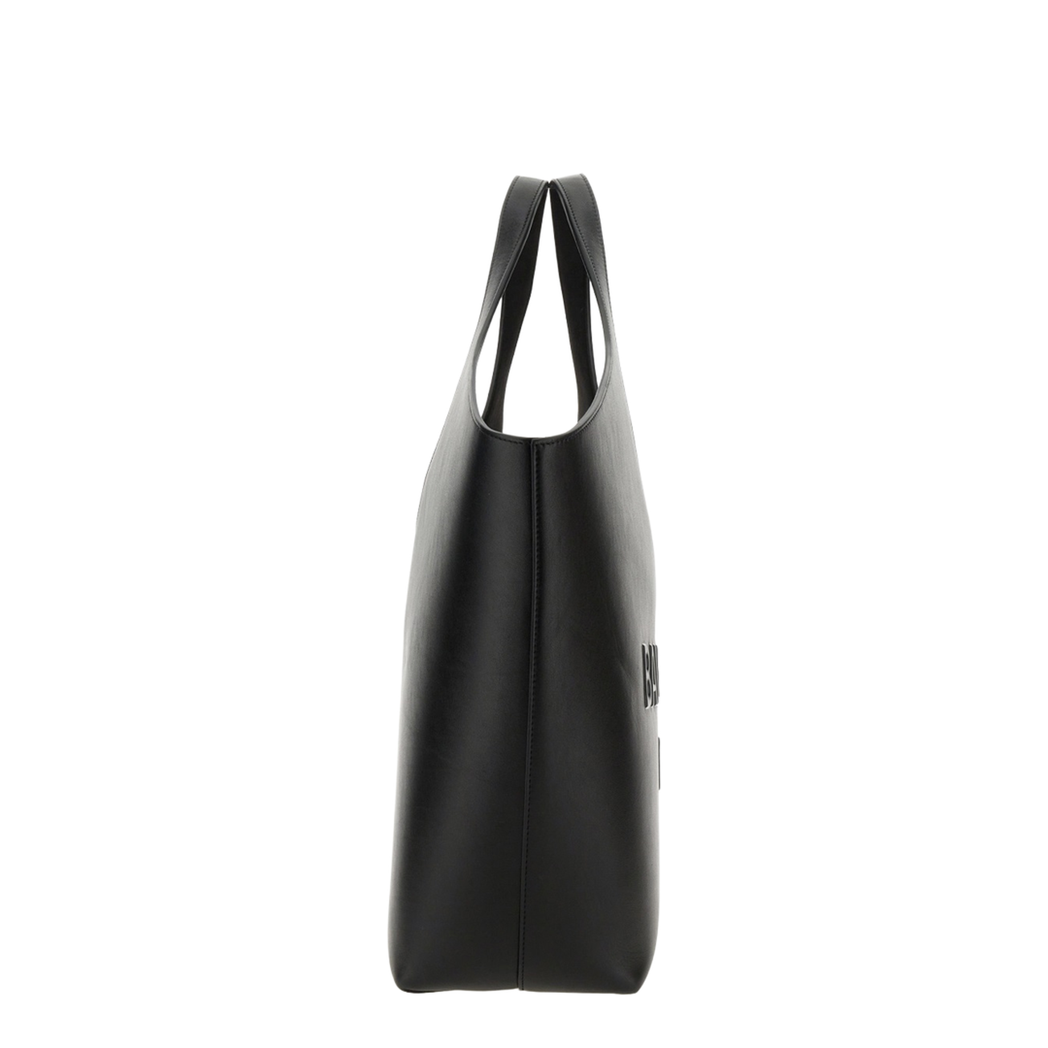 Medium Calfskin Tote - Black - Image 3