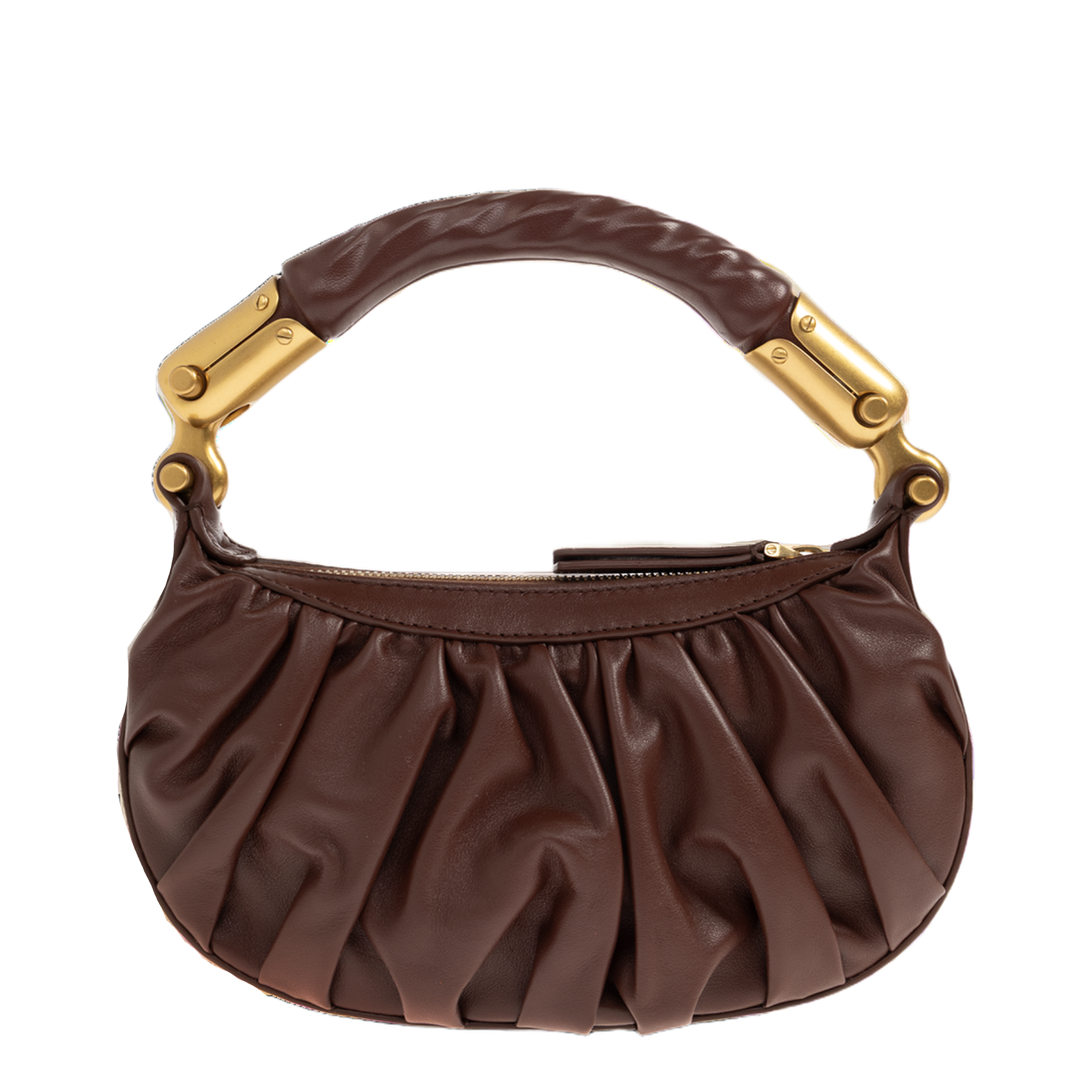 Ébène Mini Calfskin Bag - Burgundy - Image 3