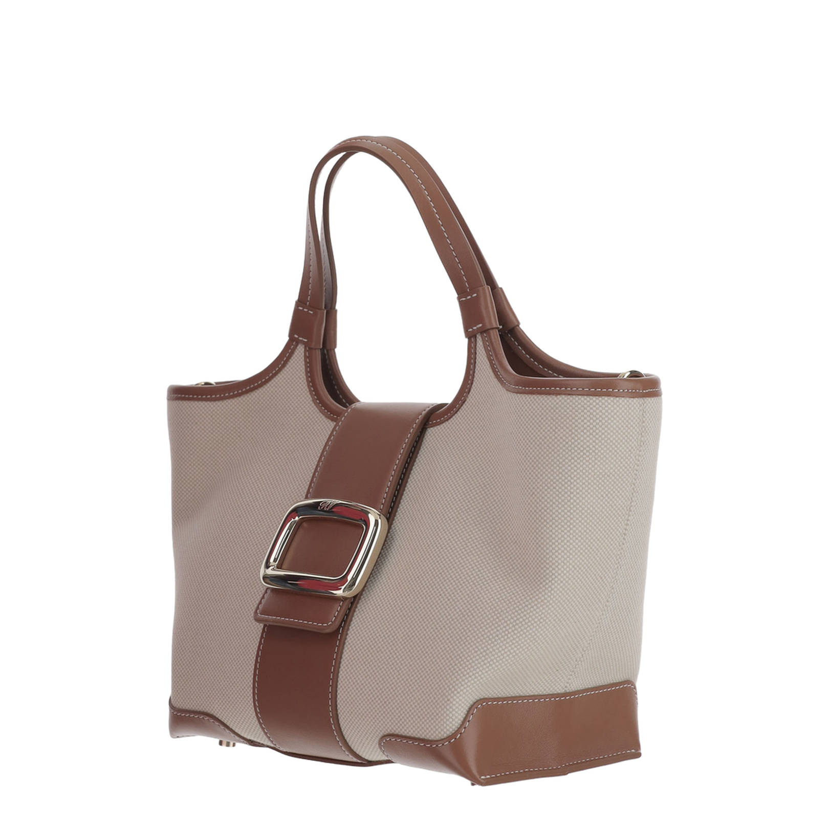 Mini Viv Choc Canvas Shopping Bag - Image 2