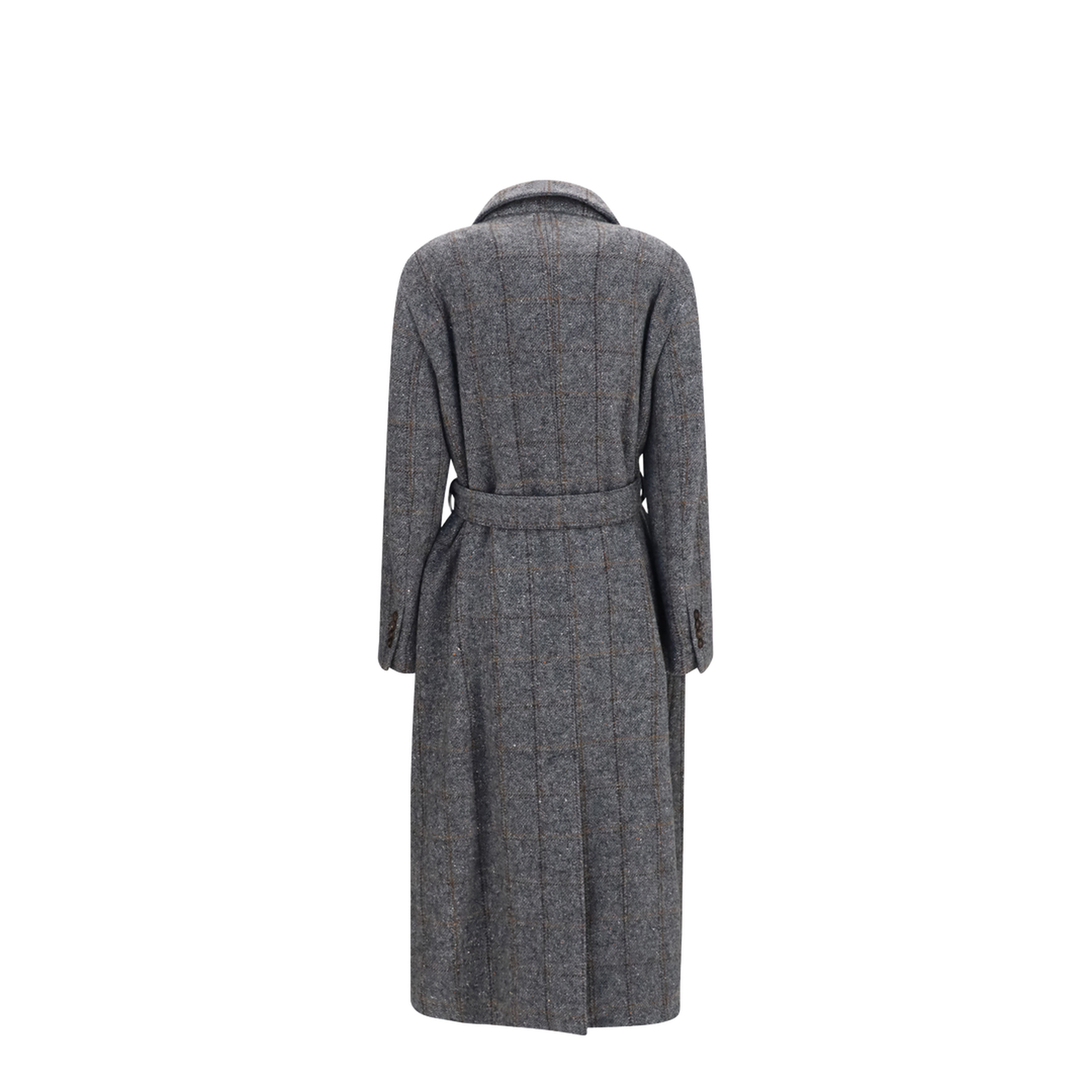 Long Alpaca-Blend Coat with Belt - Image 2