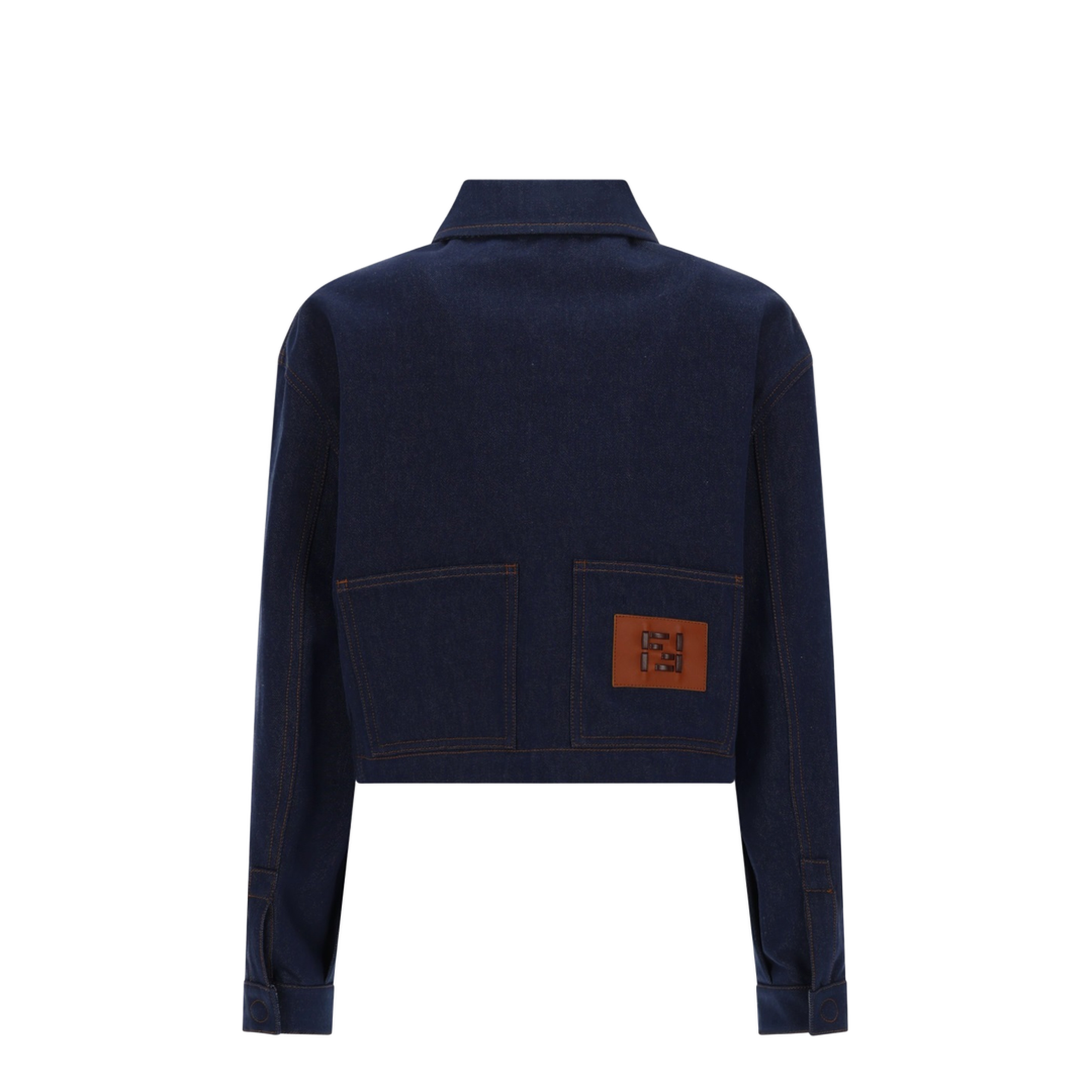 Cropped Denim Jacket - Image 3
