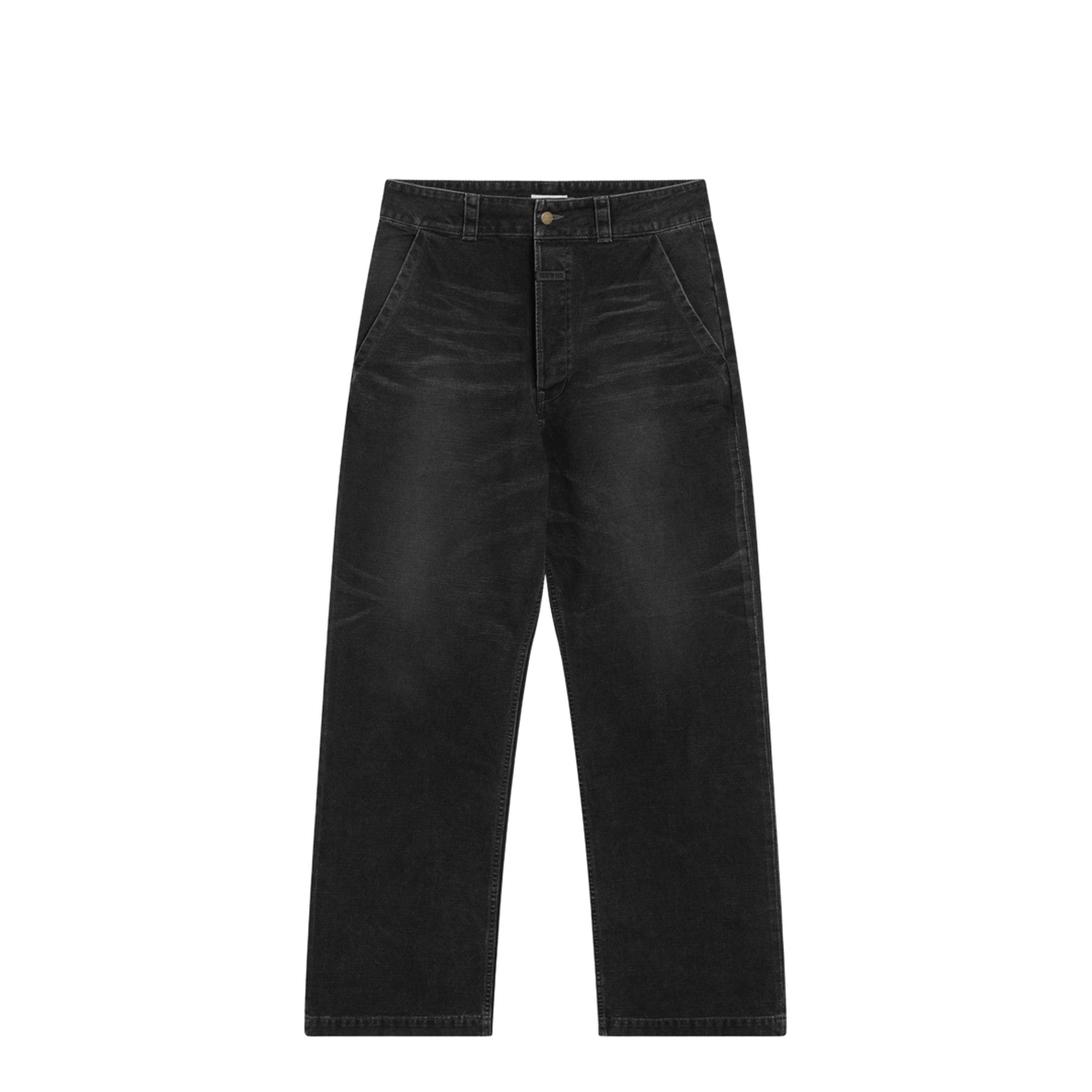 Washed Black Canvas Utility Pant - Image 1