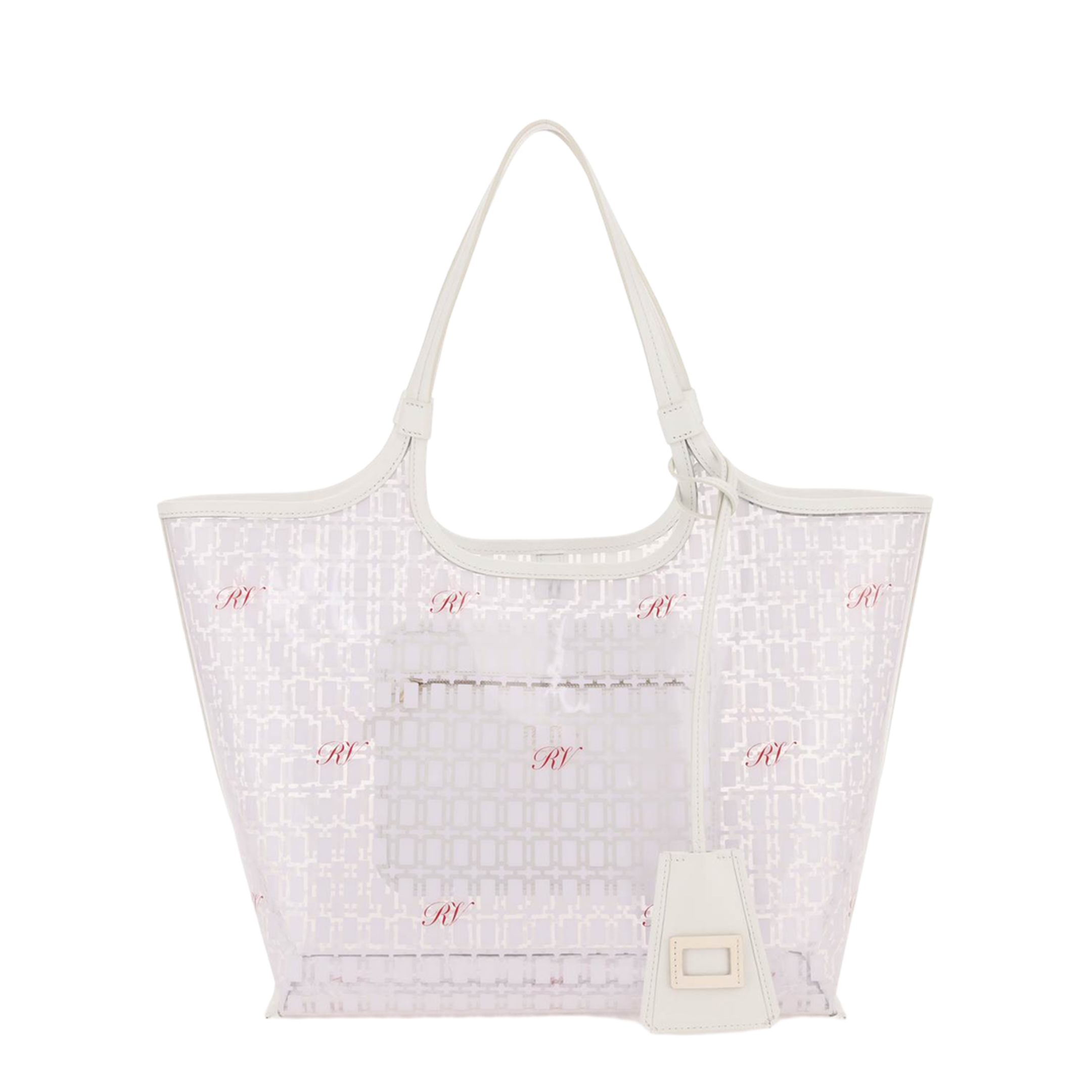 Grand Vivier Medium PVC Shopping Bag - White - Image 2